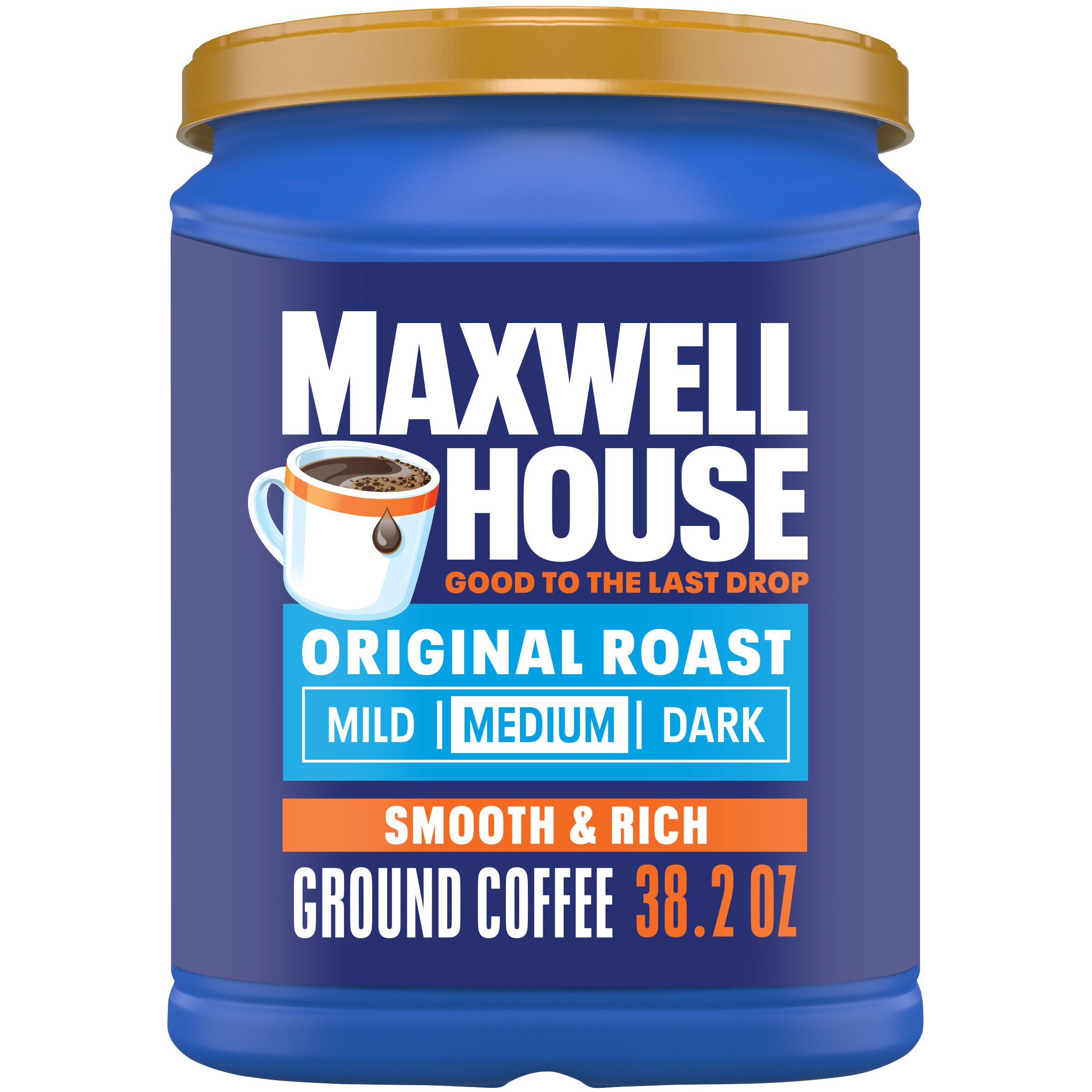 Maxwell House Original Roast Ground Coffee, 38.2 oz Canister