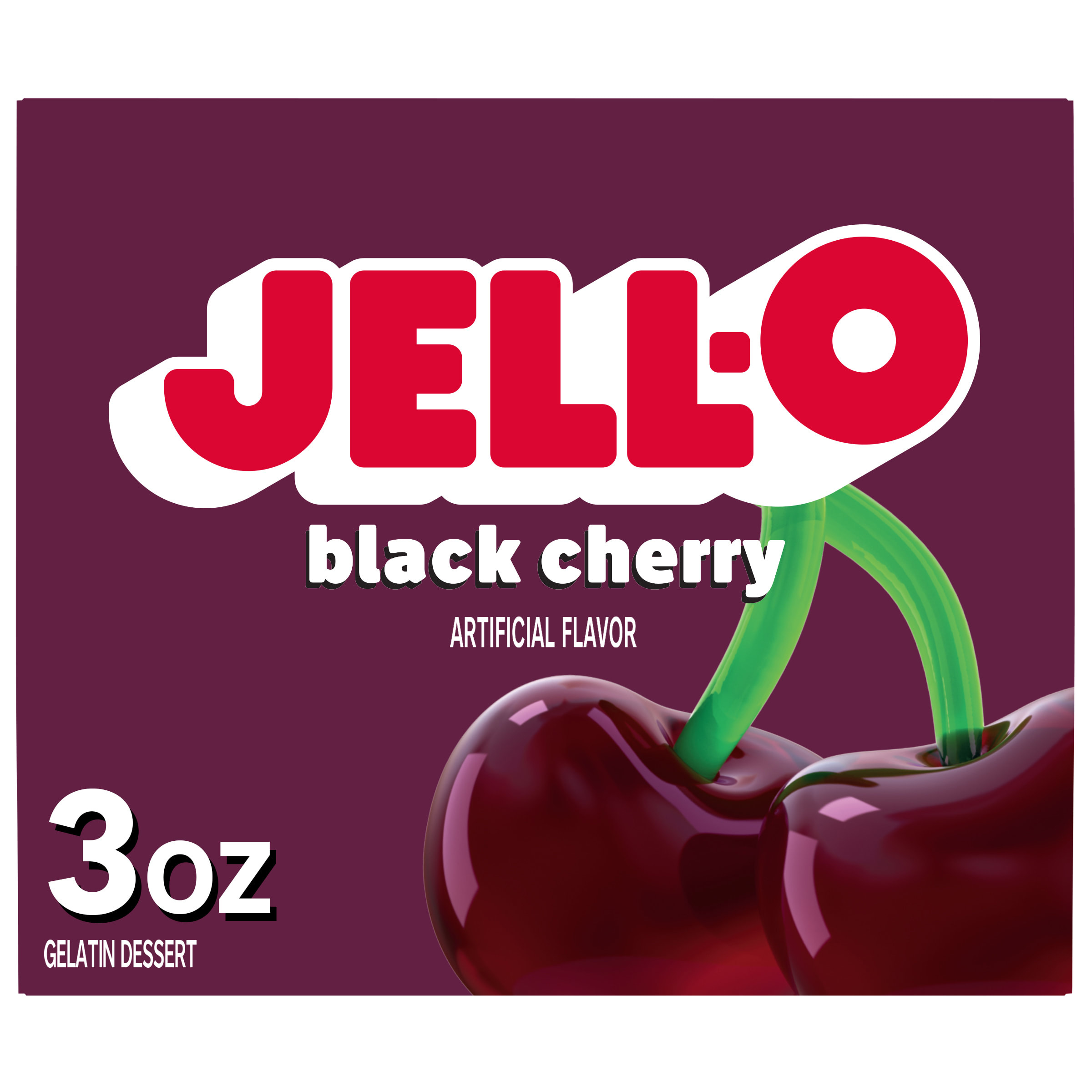 Jell-O Black Cherry Gelatin Dessert Mix, 3 oz Box | Giant Eagle