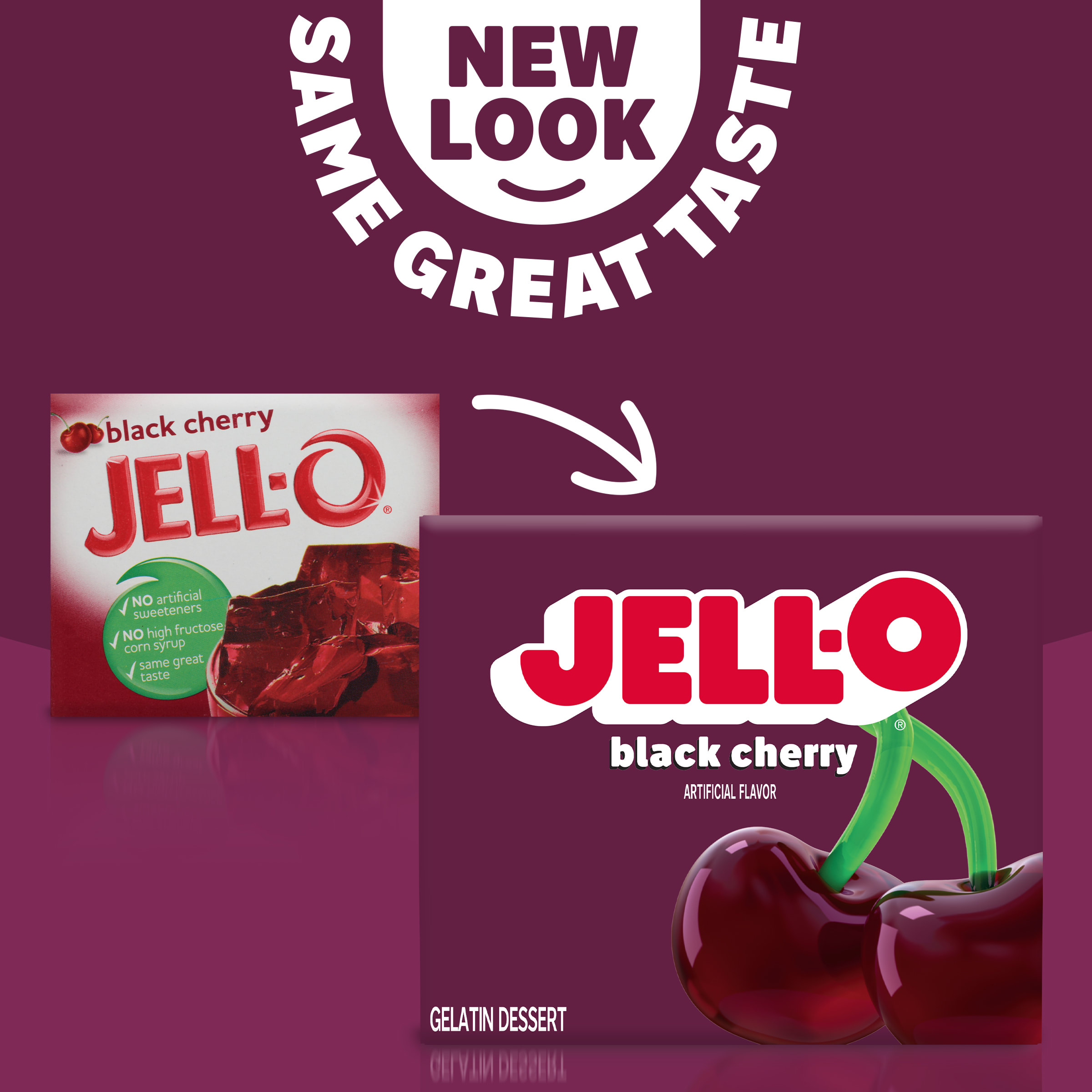 Jell-O Black Cherry Gelatin Dessert Mix, 3 oz Box | Giant Eagle