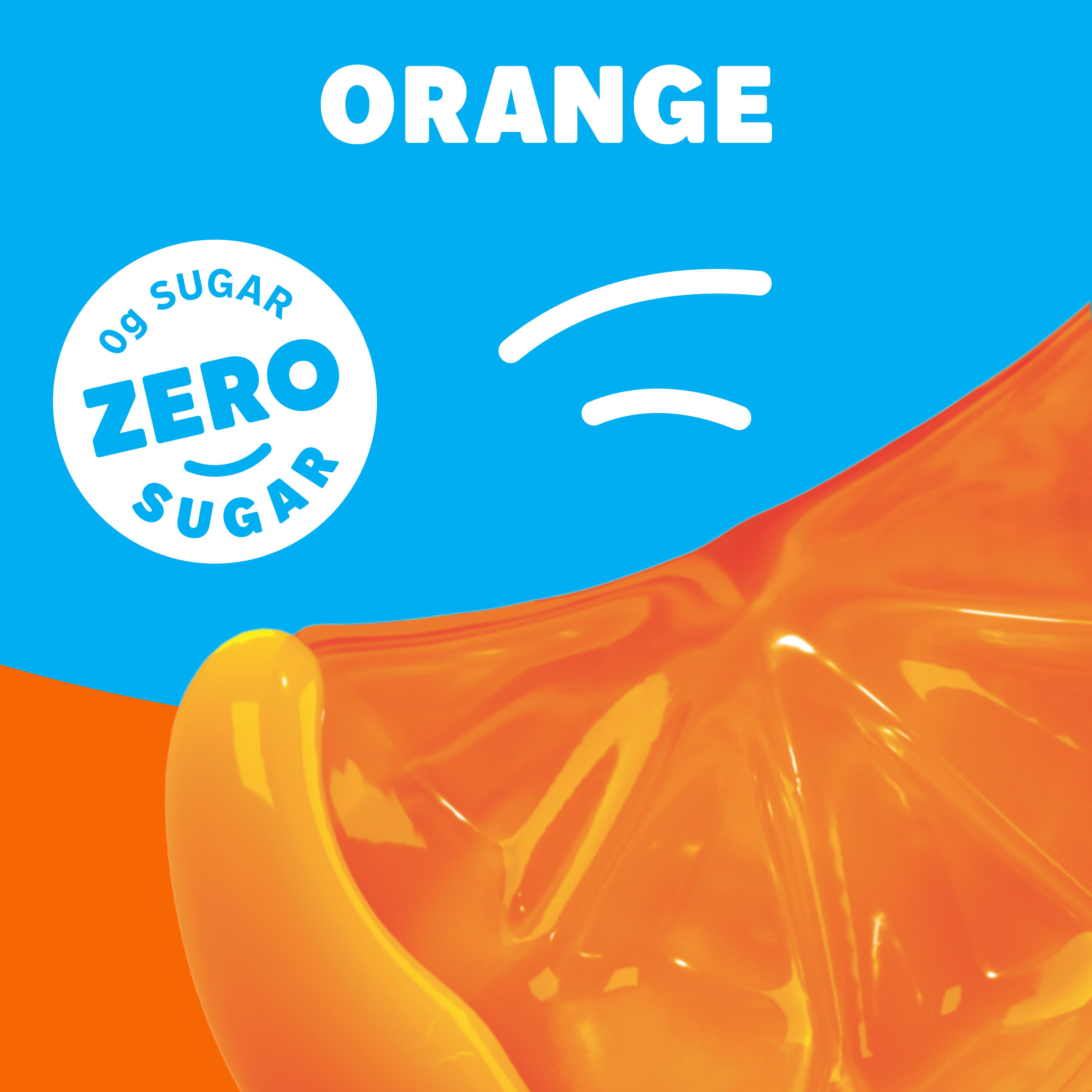 Jell-O Orange Artificially Flavored Zero Sugar Low Calorie Gelatin