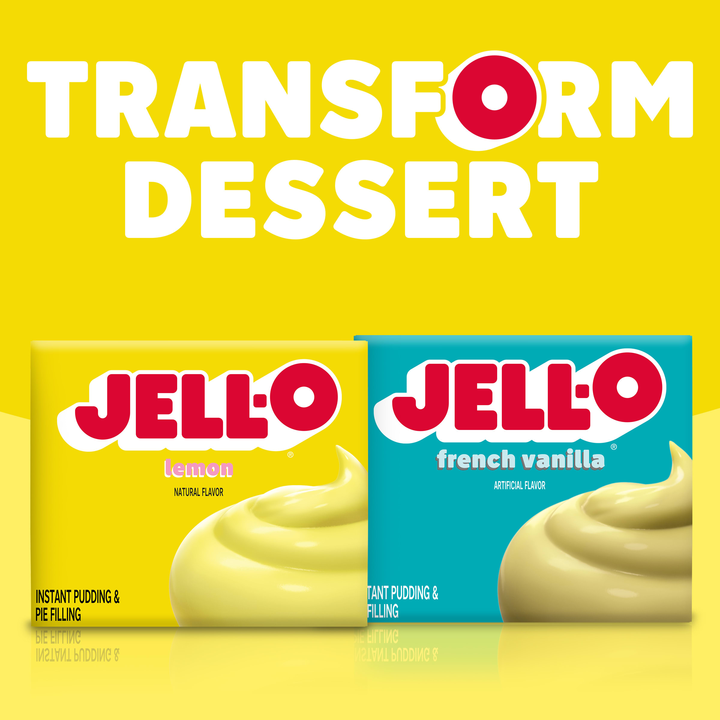Jell-O Lemon Naturally Flavored Instant Pudding & Pie Filling Mix