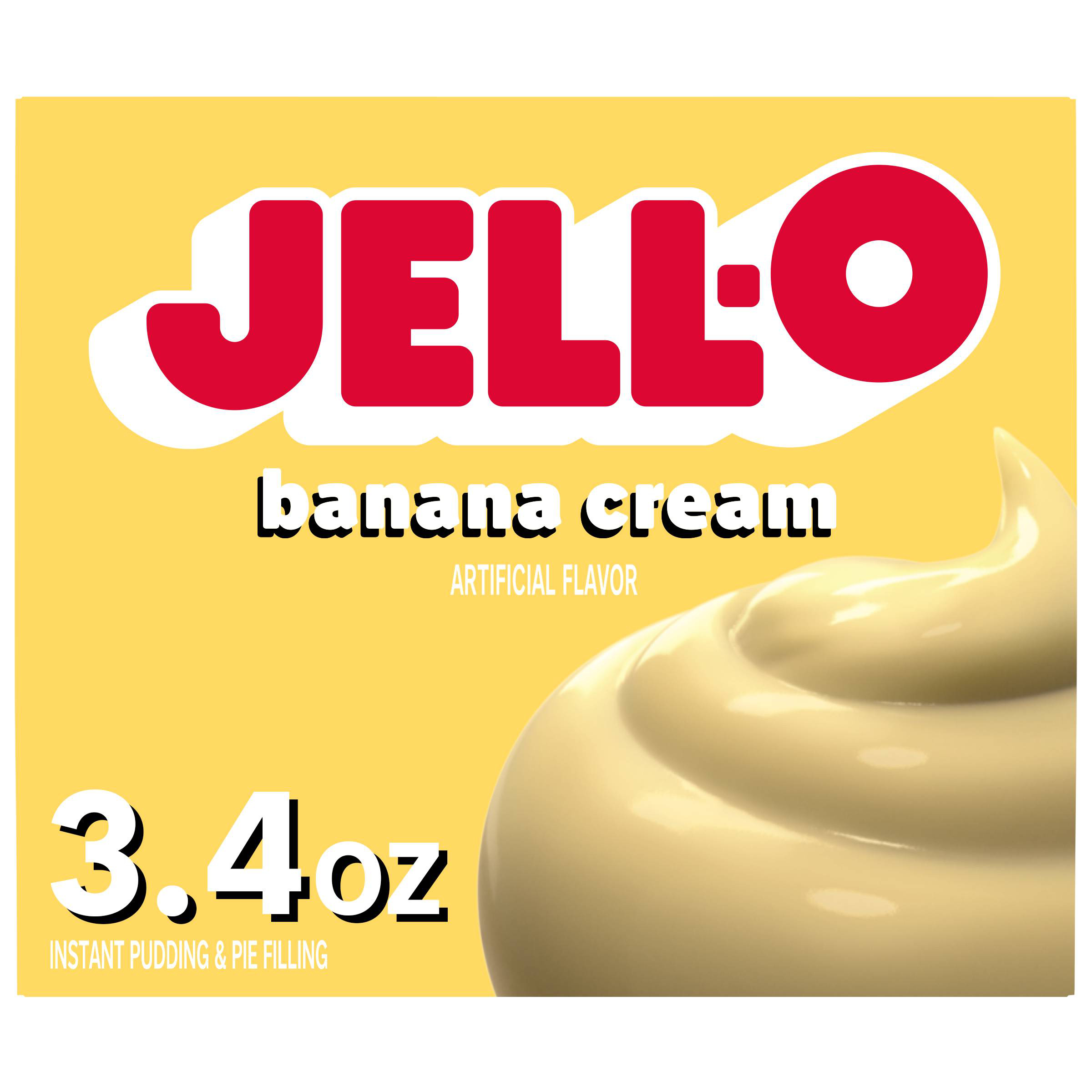 Jell-O Banana Cream Artificially Flavored Instant Pudding & Pie