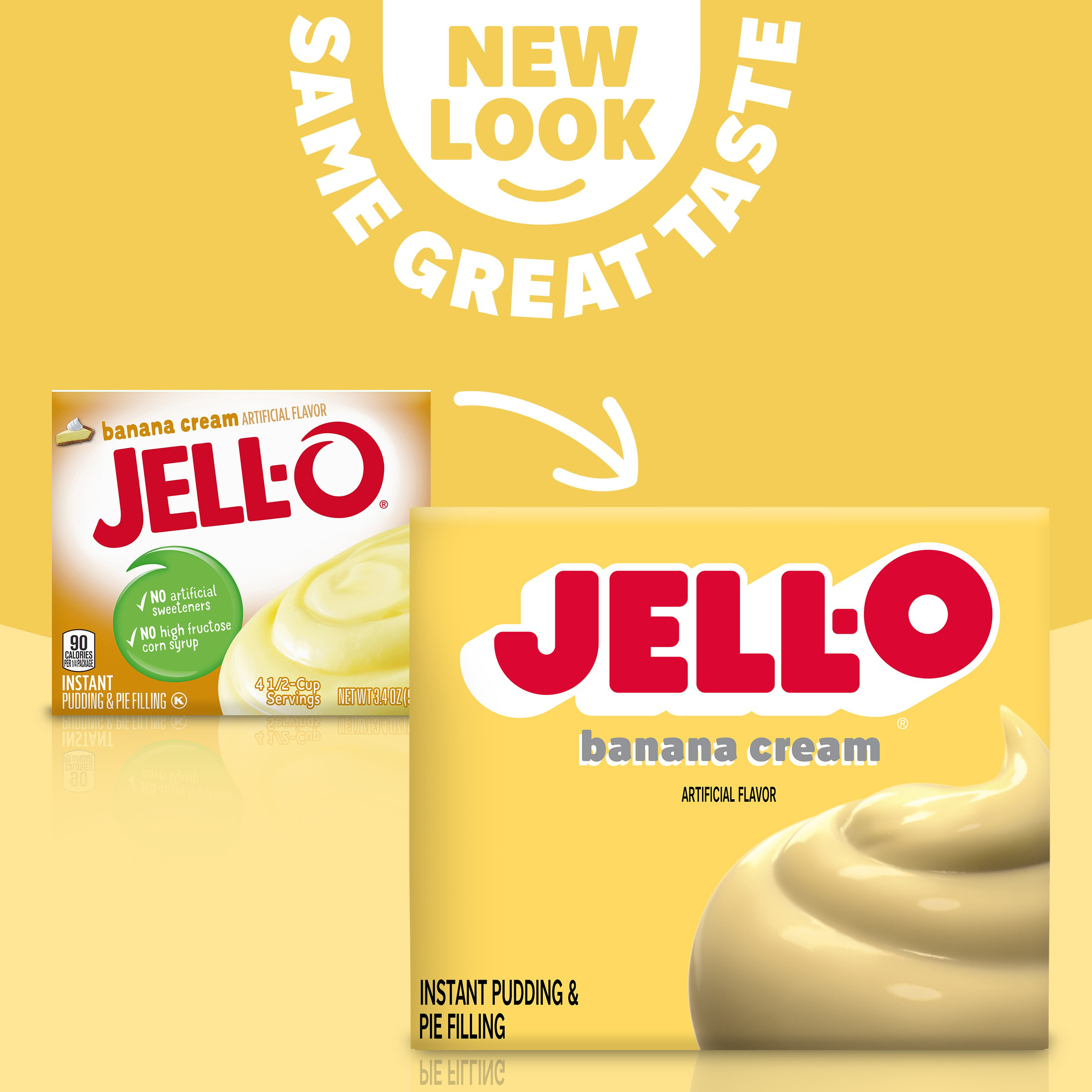 Jell-O Banana Cream Artificially Flavored Instant Pudding & Pie