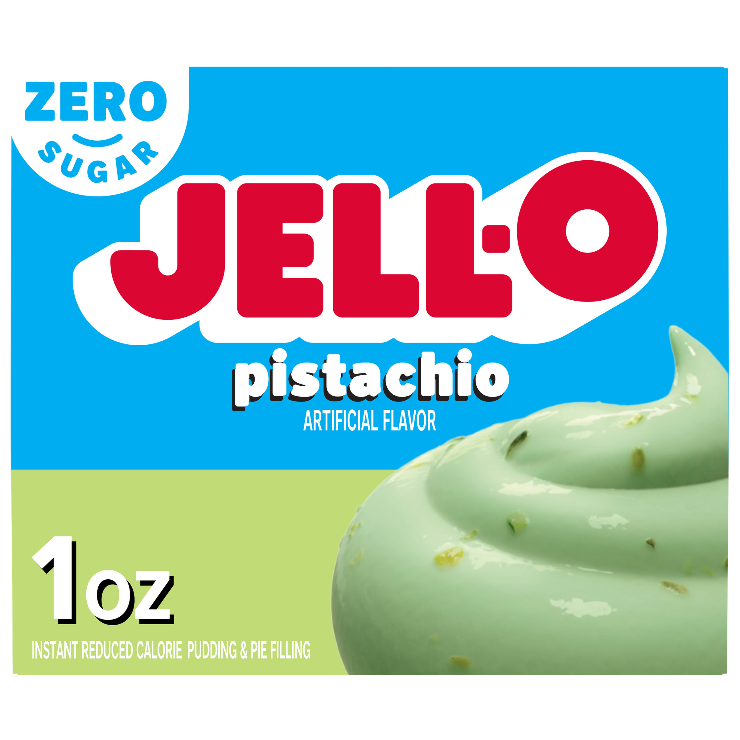 Jell-O Pistachio Zero Sugar Instant Reduced Calorie Pudding & Pie