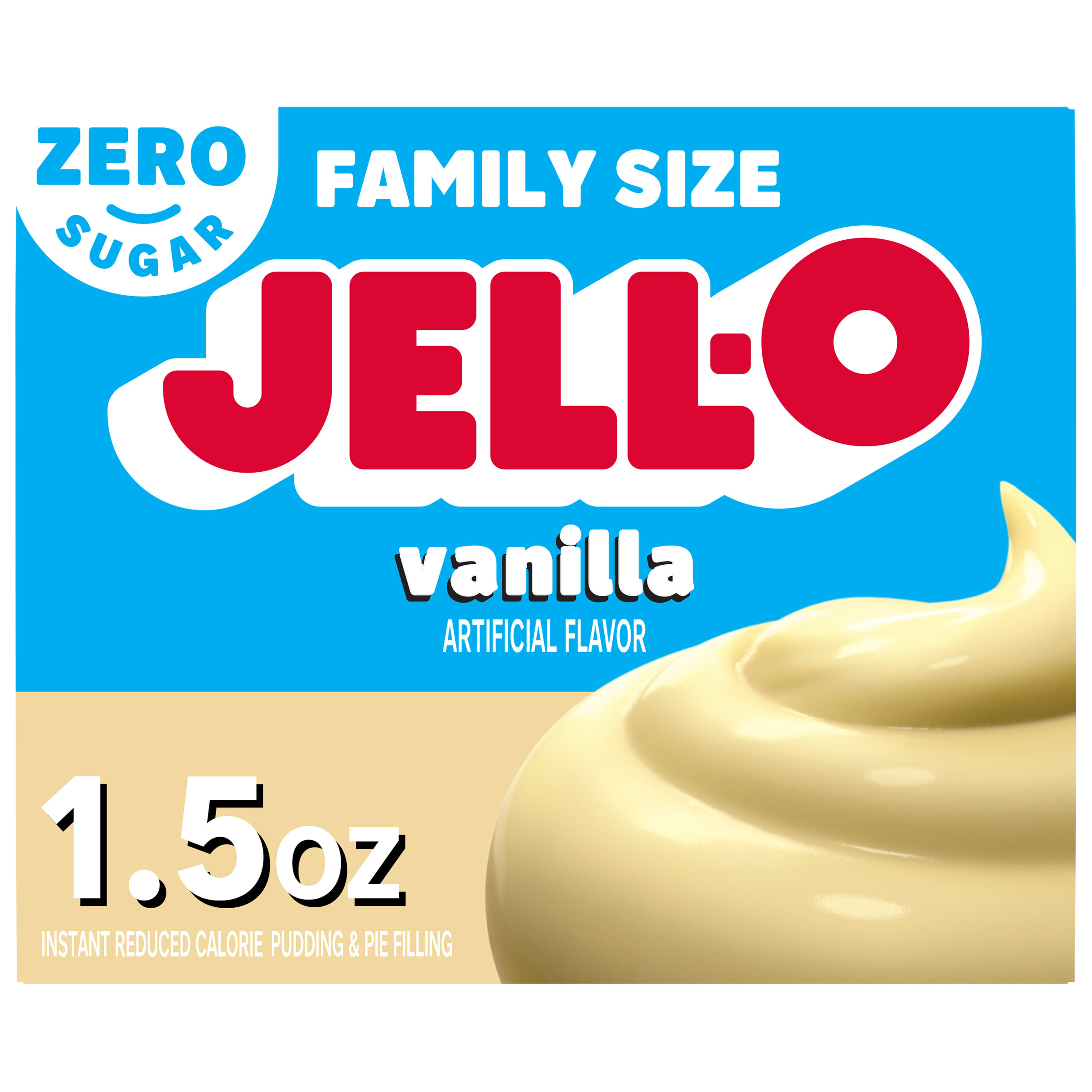 Jell-O Vanilla Zero Sugar Instant Reduced Calorie Pudding & Pie