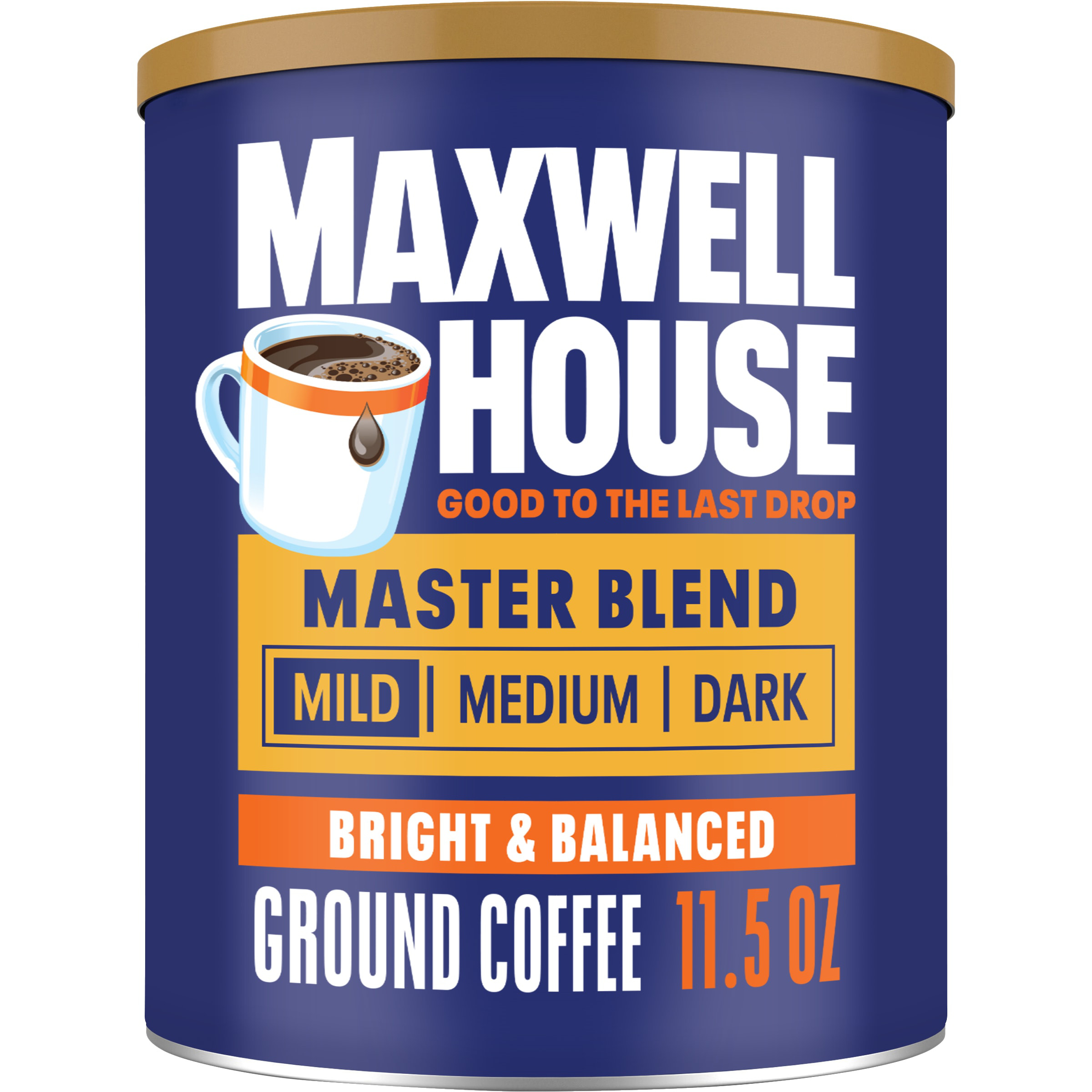 Maxwell House Master Blend Mild Roast Ground Coffee, 11.5 oz