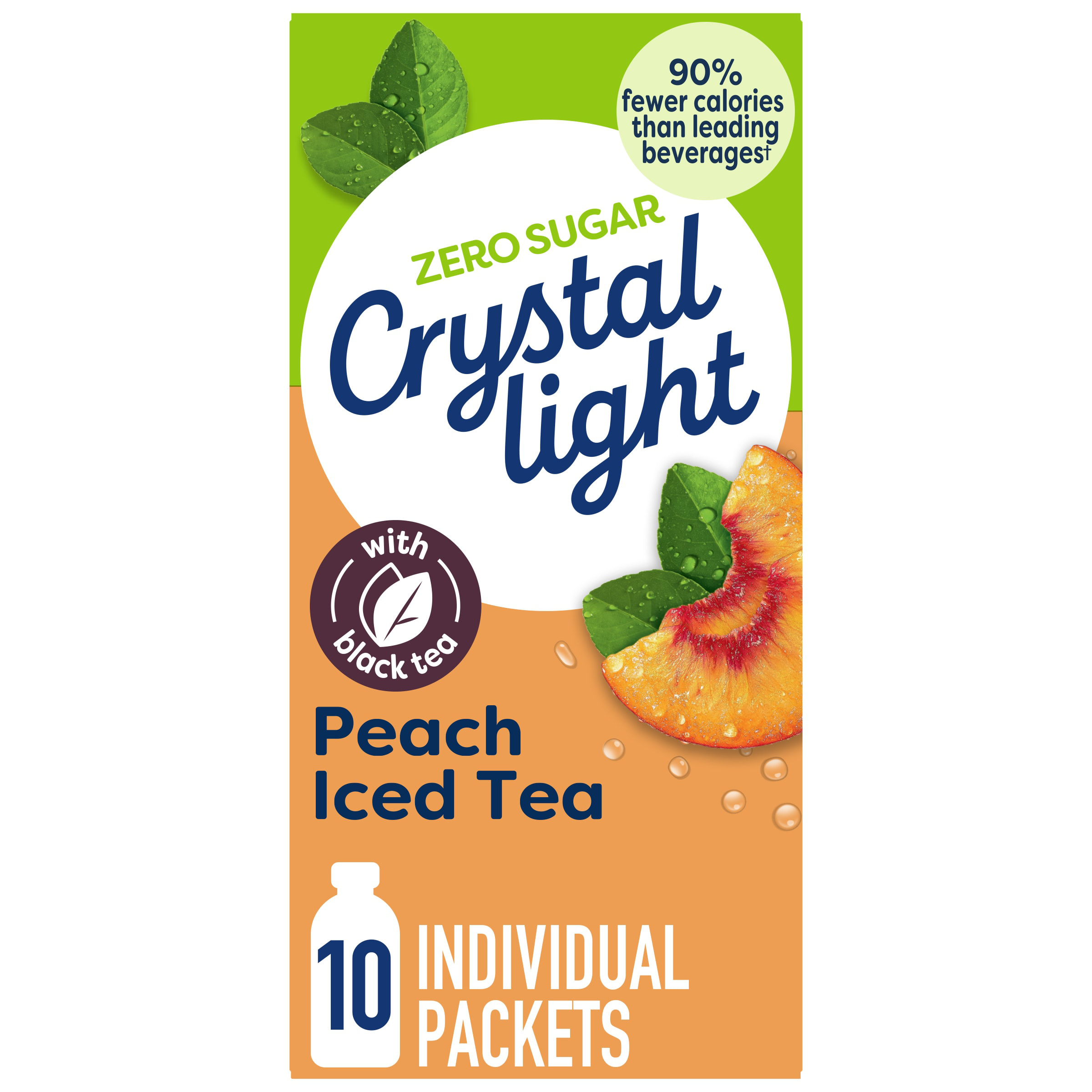 Crystal Light Peach Iced Tea Artificially Flavored Powdered Drink