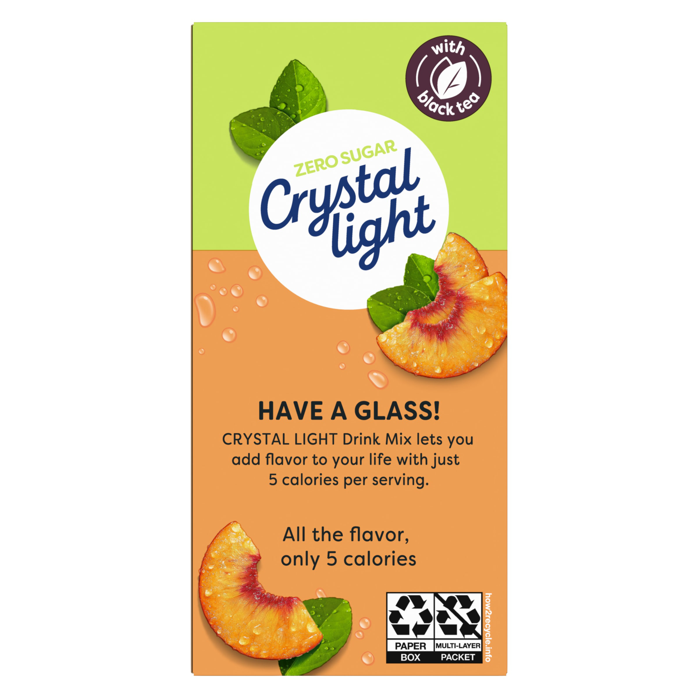 Crystal Light Peach Iced Tea Artificially Flavored Powdered Drink