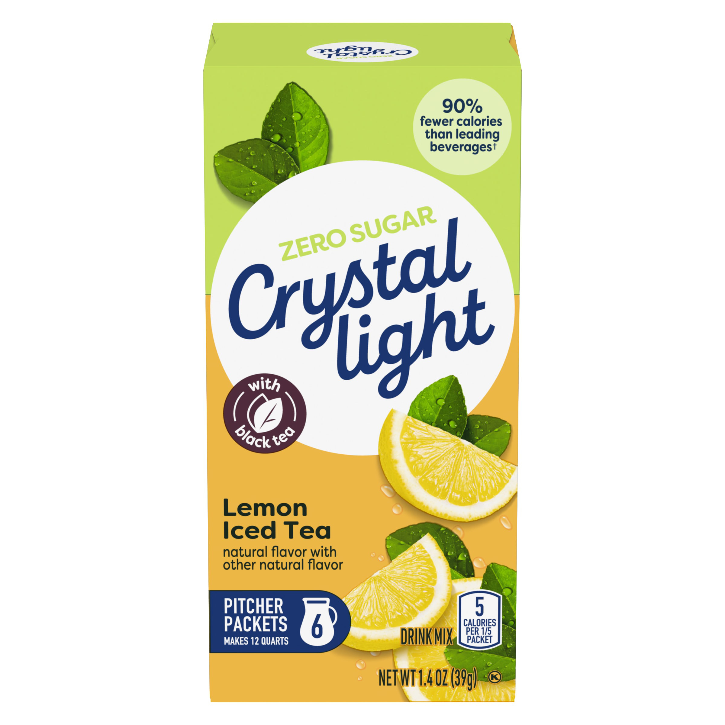 Crystal Light Lemon Iced Tea Naturally Flavored Powdered Drink Mix