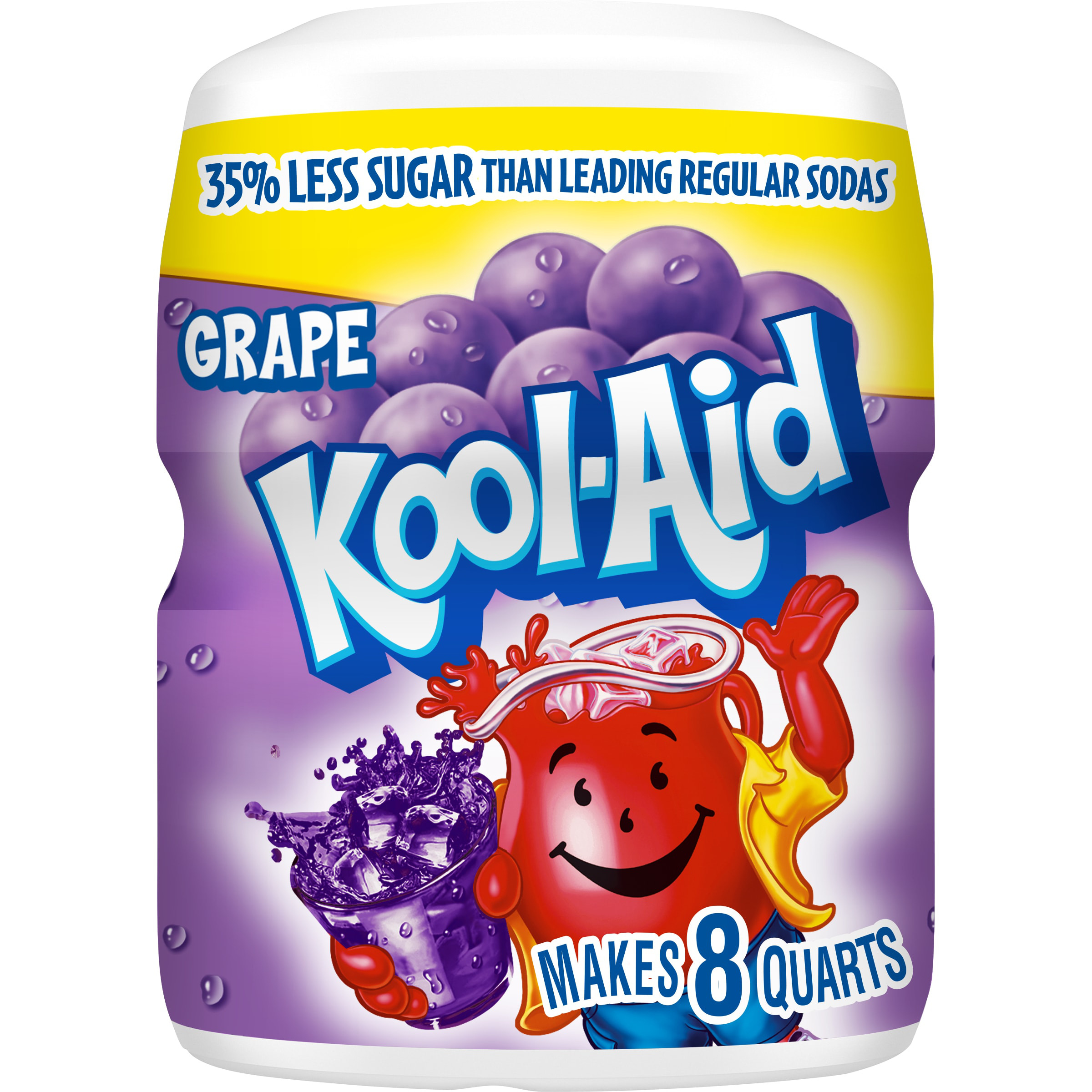 Kool-Aid Sugar-Sweetened Grape Powdered Soft Drink Mix, 19 oz