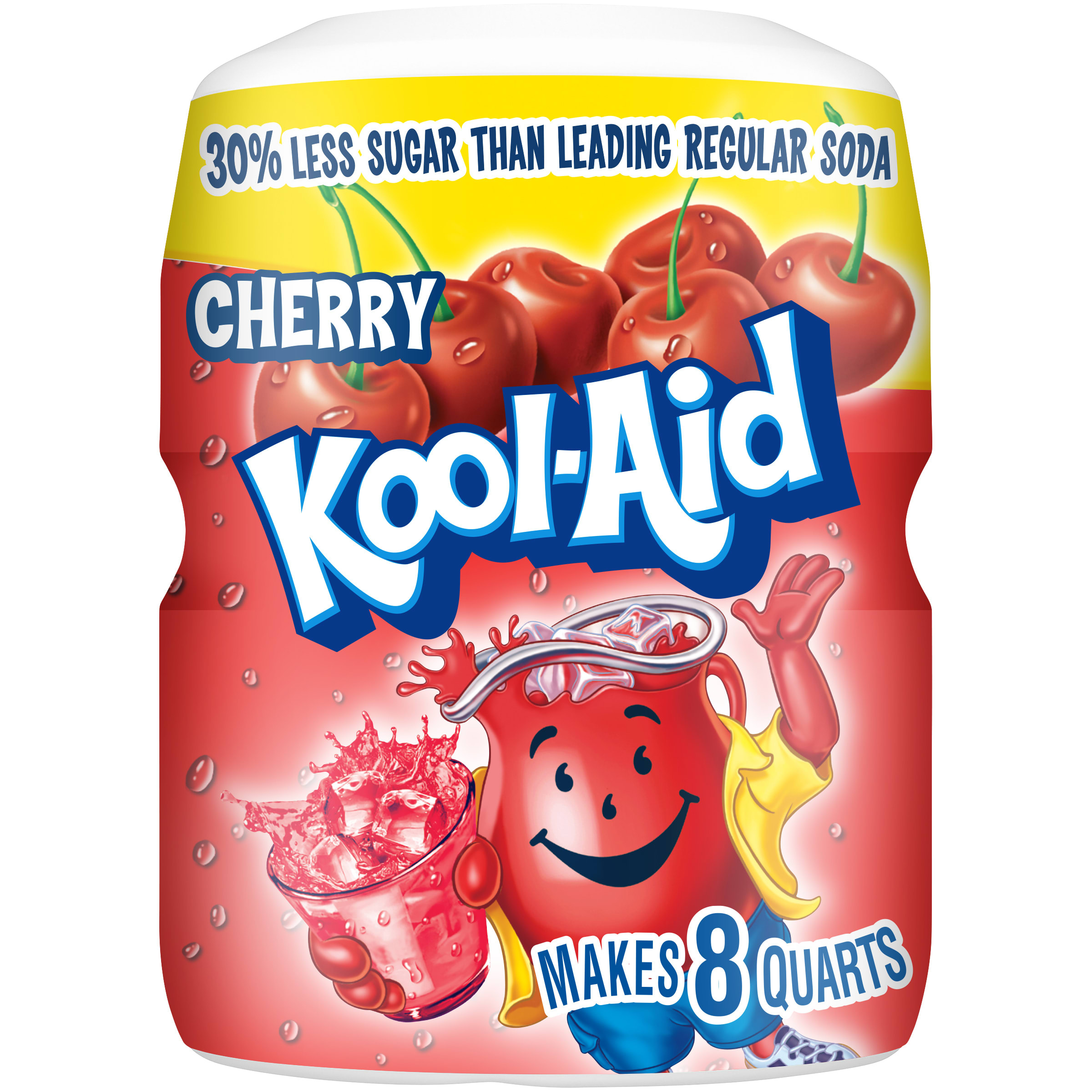 Kool-Aid Sugar-Sweetened Cherry Powdered Soft Drink Mix, 19 oz