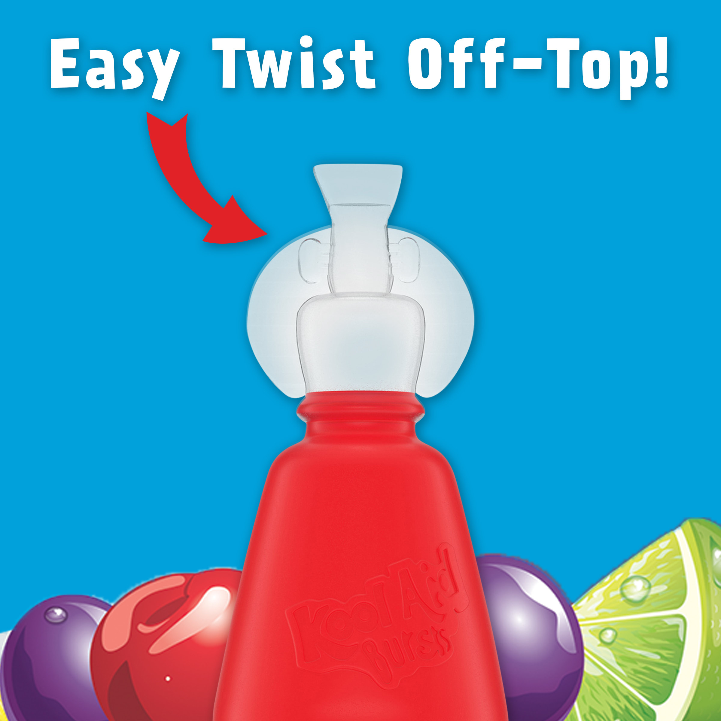 Kool-Aid Bursts Tropical Punch Artificially Flavored Soft Drink, 6