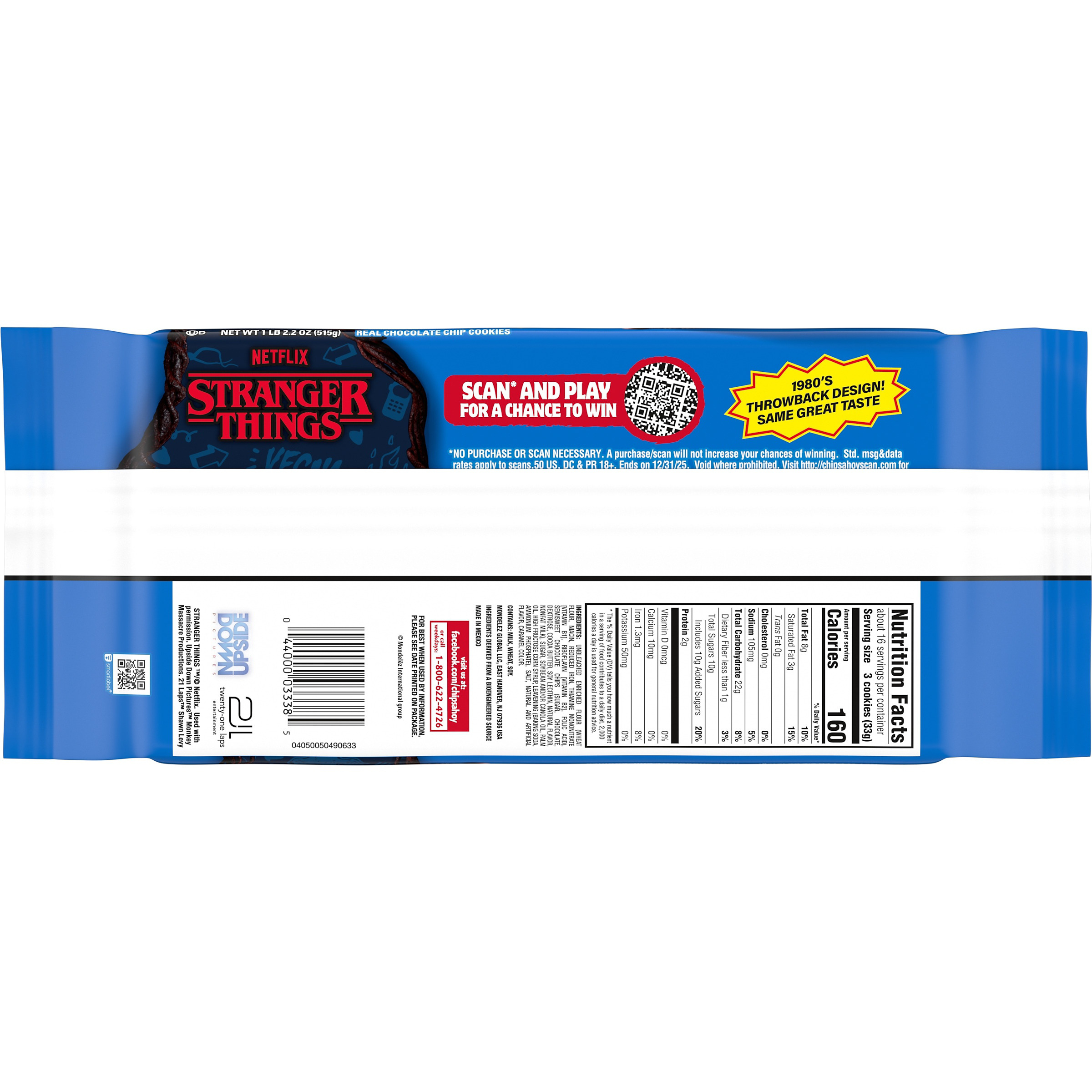 CHIPS AHOY! Original Chocolate Chip Cookies, Family Size, 18.2 oz