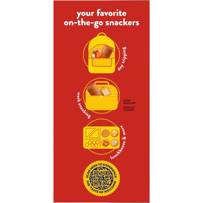 RITZ Fresh Stacks Whole Wheat Crackers, Travel Snacks, 11.6 oz (8