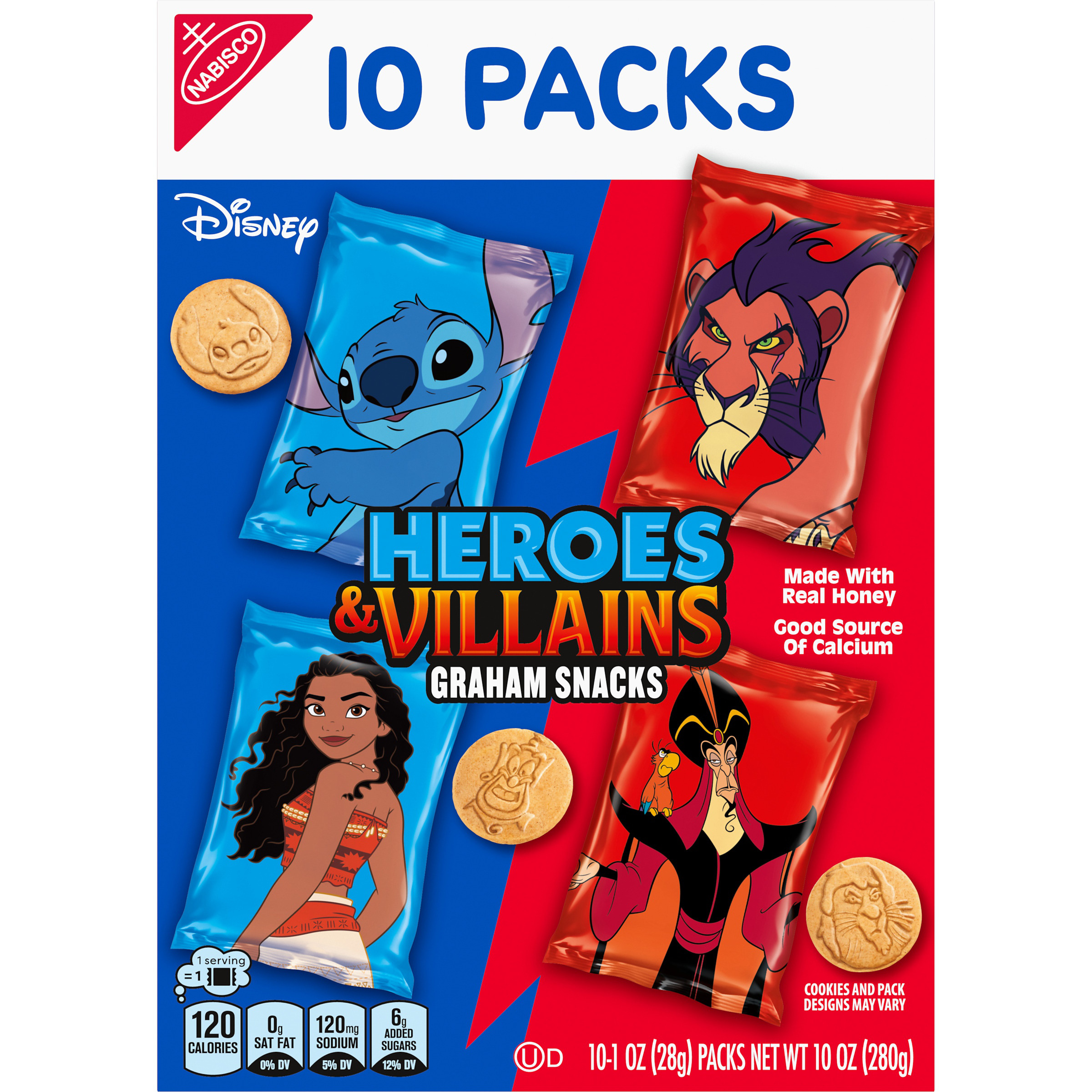 Disney Heroes and Villains Graham Snacks, Custom Cookies Variety