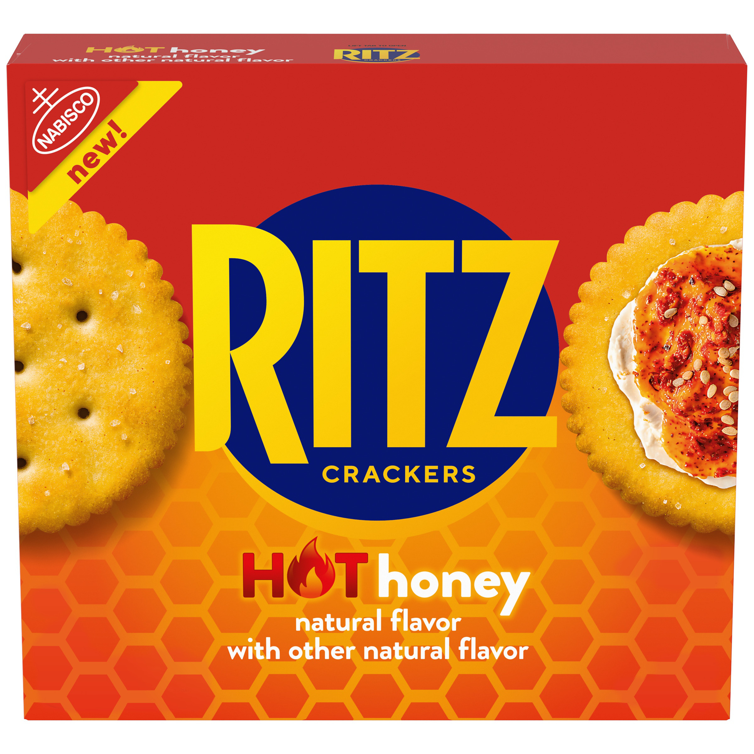RITZ Hot Honey Crackers, Snacks for Kids and Adults, Lunch Snacks