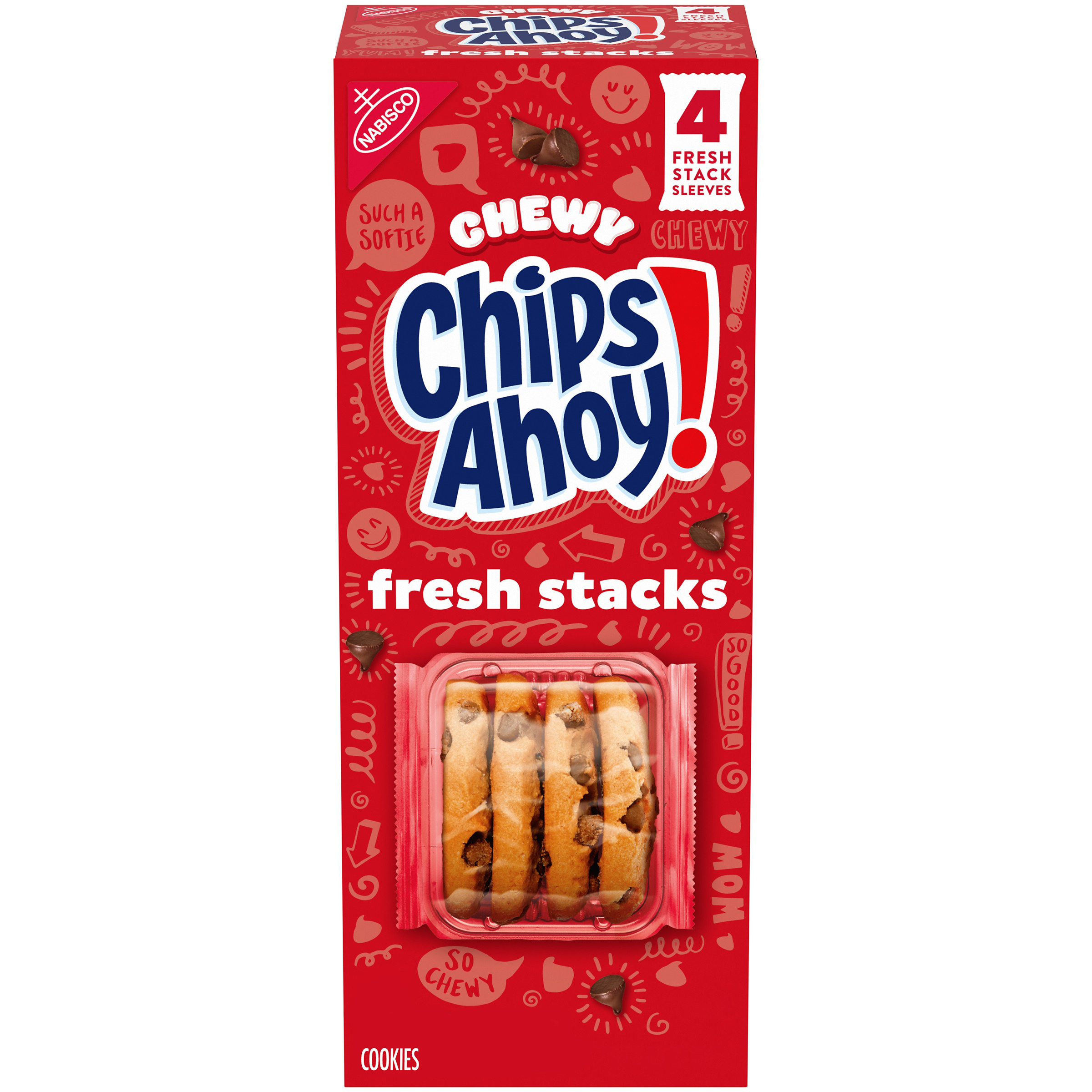 CHIPS AHOY! Fresh Stacks Chewy Chocolate Chip Cookies, Travel