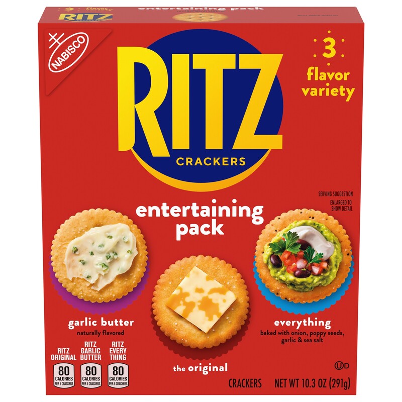 RITZ Crackers Entertaining Variety Pack with Original, Everything