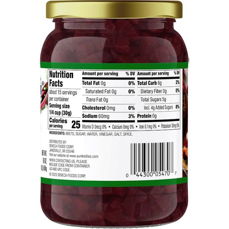 Aunt Nellie's Pickled Beets, Diced Giant Eagle Because It