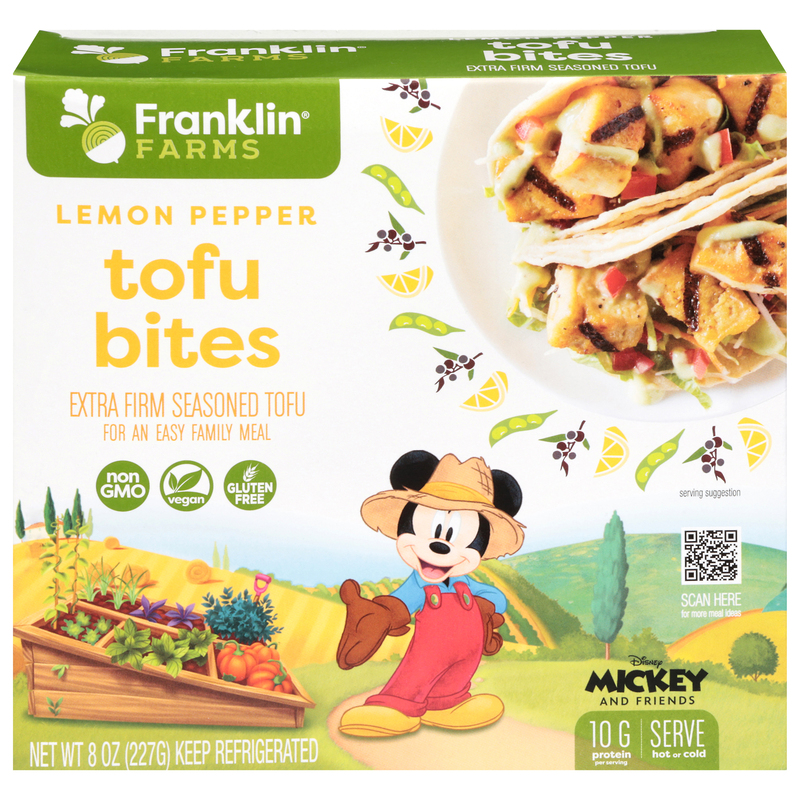 Franklin Farms Tofu Bites, Lemon Pepper, Disney Mickey and Friends