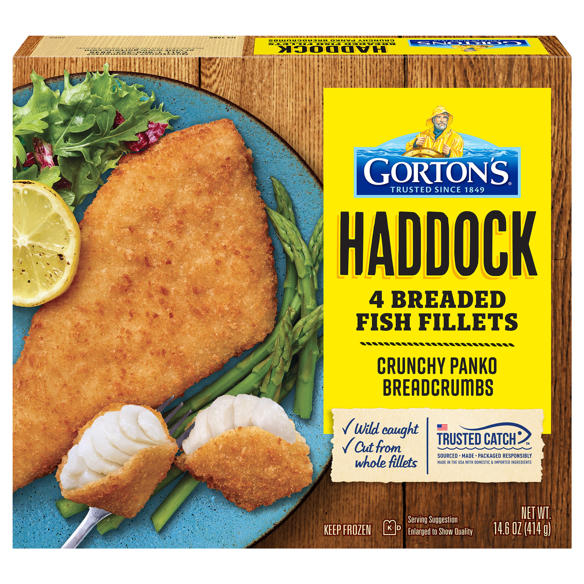 Gorton's Breaded Fish Fillets Cut from Whole Fillets, Wild Caught