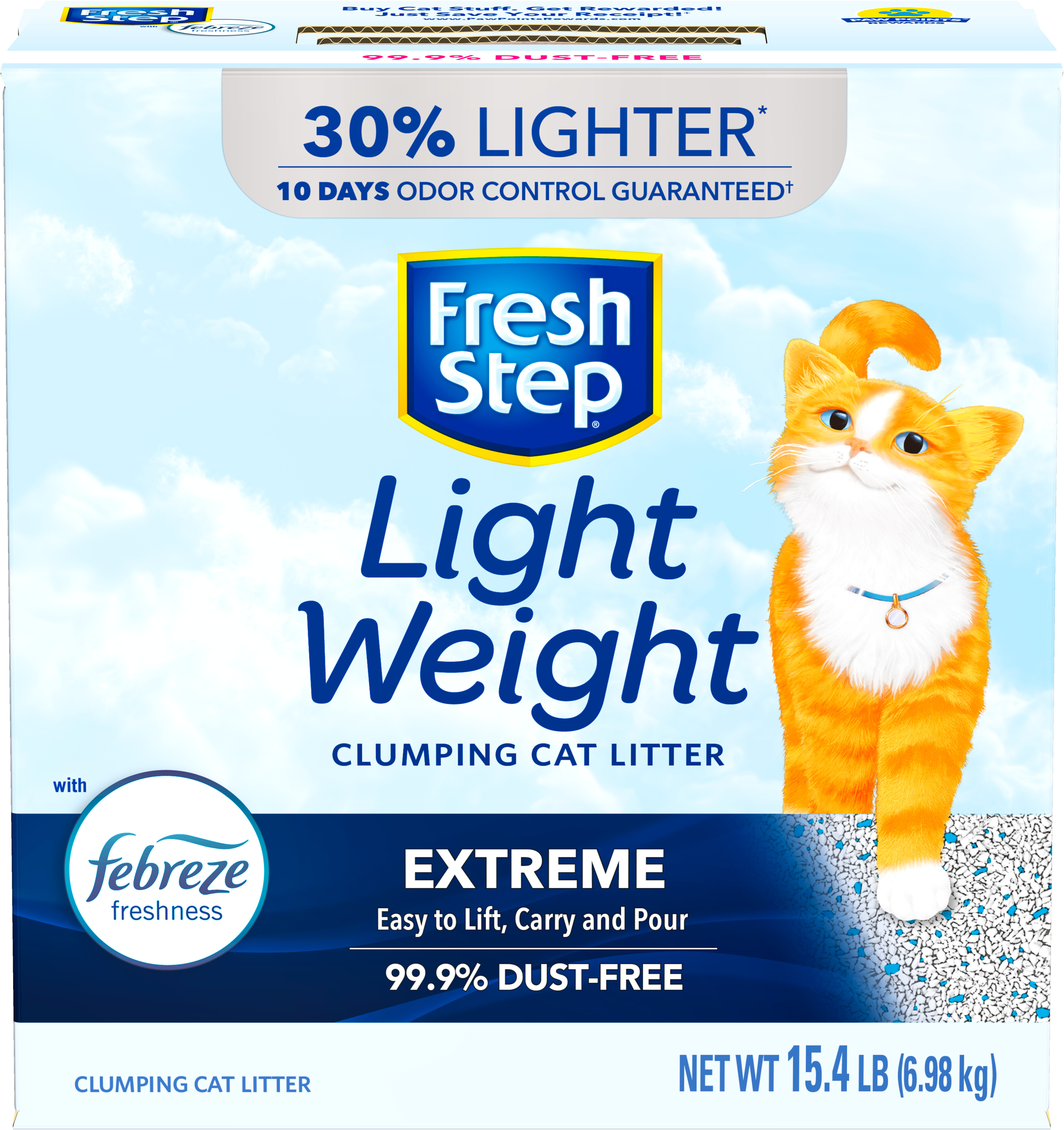 Fresh Step Light Weight Cat Litter Extreme With Febreze Freshness