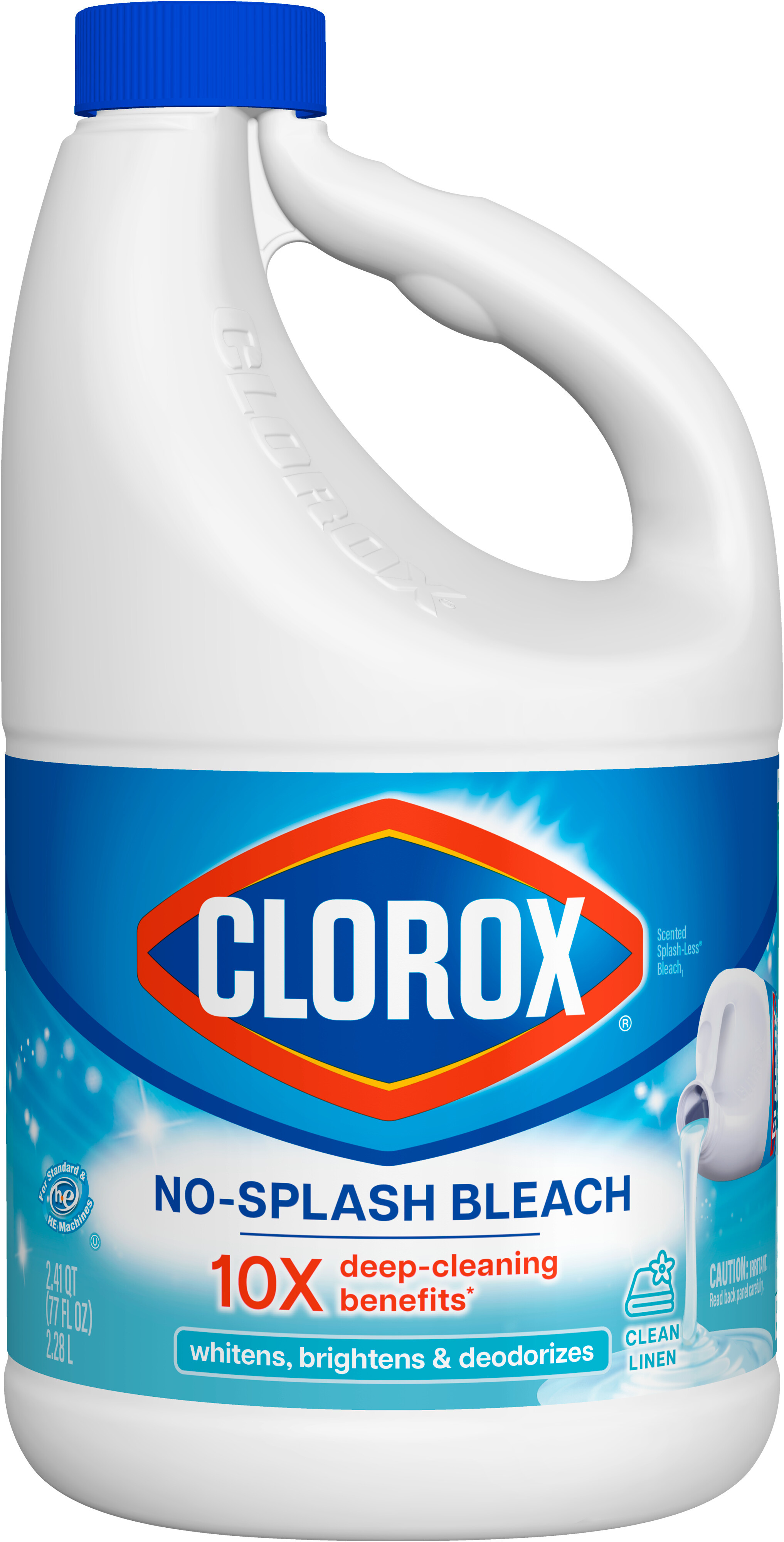 Clorox No-Splash Liquid Bleach, Clean Linen Scented Splashless