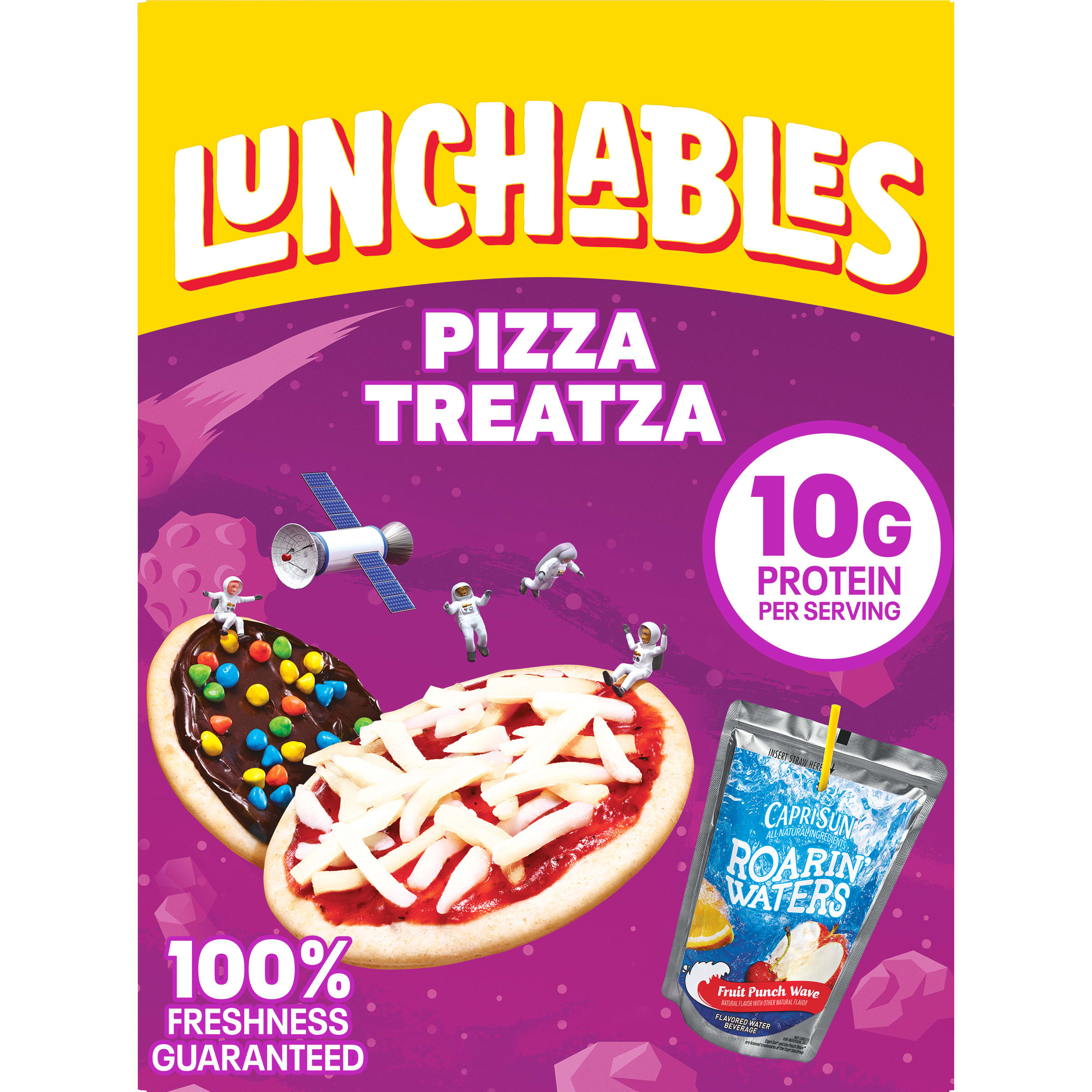 Pizza Treatza with Capri Sun Roarin' Waters Fruit Punch Fun Pack