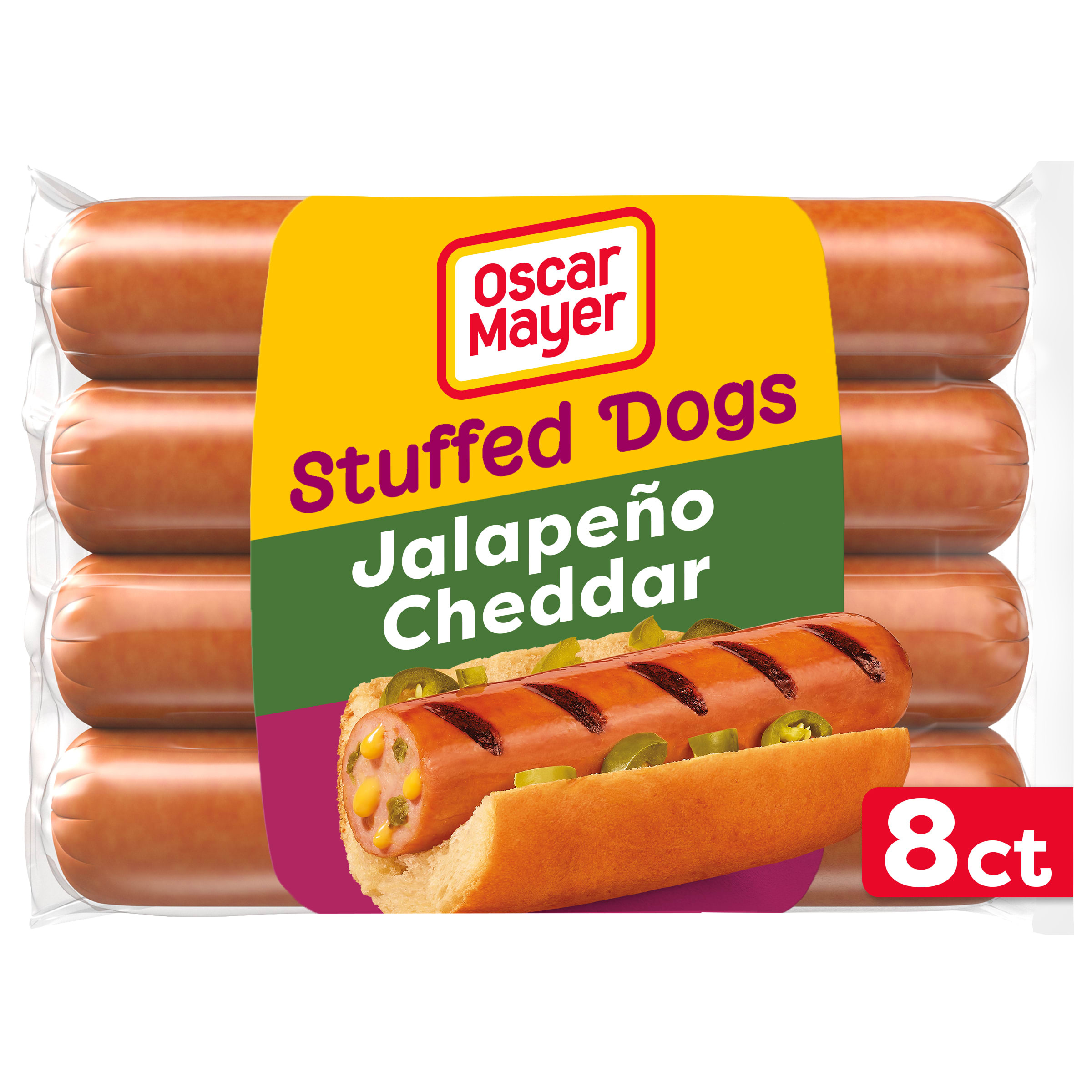 Oscar Mayer Jalapeño Cheddar Stuffed Dogs, 8 ct Pack | Giant Eagle