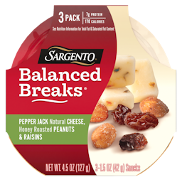 Sargento® Balanced Breaks® Cheese & Crackers, Pepper Jack & Colby-Jack  Natural Cheeses and RITZ® Mini Original Crackers Snack Kit, 3-Pack 