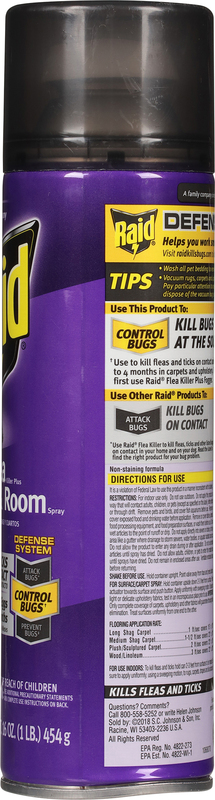 Raid Flea Killer Plus Carpet Room Spray Kills Fleas Flea Eggs