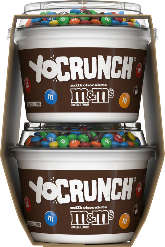 YoCrunch Low Fat Strawberry Yogurt with M&Ms(R), 4 oz, 4 Pack