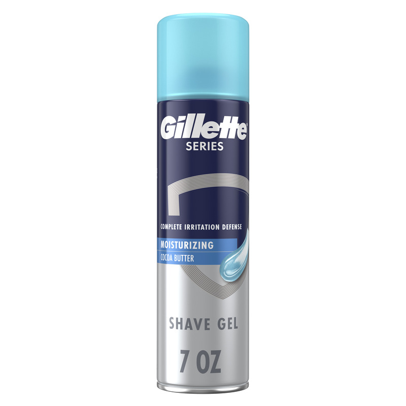 Gillette Series Moisturizing Shave Gel for Men, Cocoa Butter