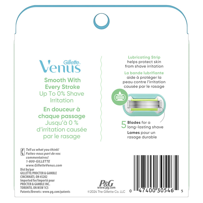 Venus Gillette Venus Extra Smooth Women's Razor Blades, 6 Razor