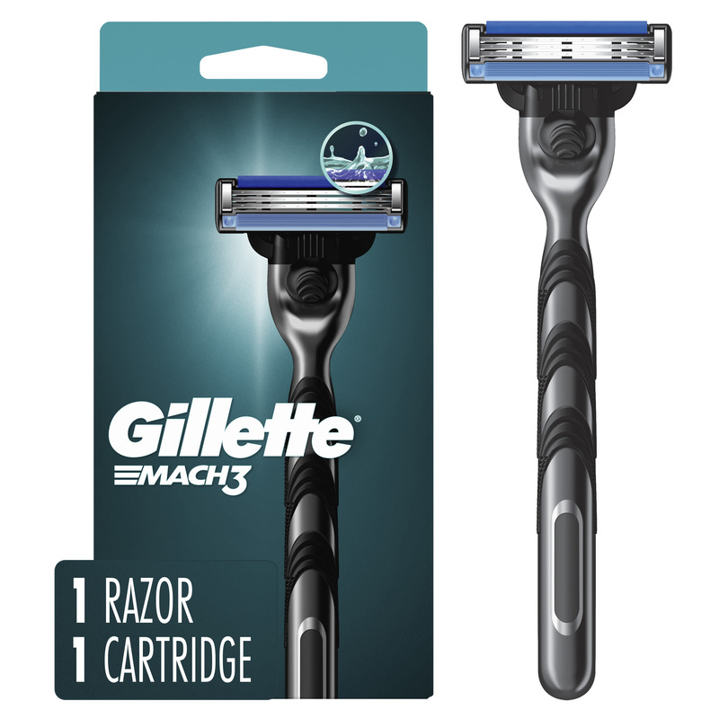 Gillette Mach3 Shaving Razor for Men, 1 Razor Handle, 1 Blade