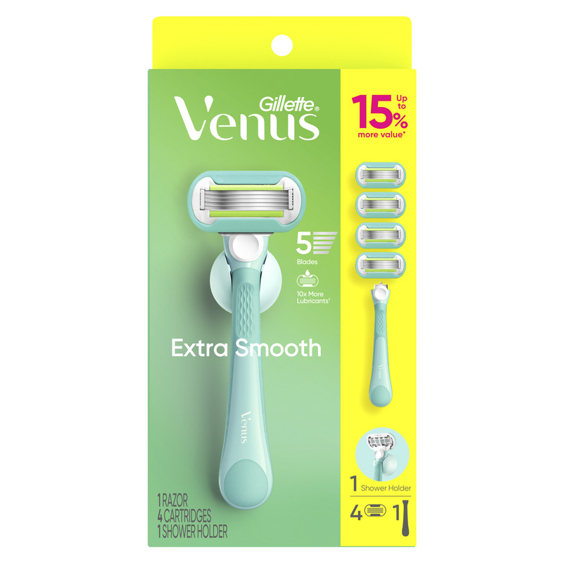 Venus Gillette Venus Extra Smooth Women's Razor Blades, 6 Razor