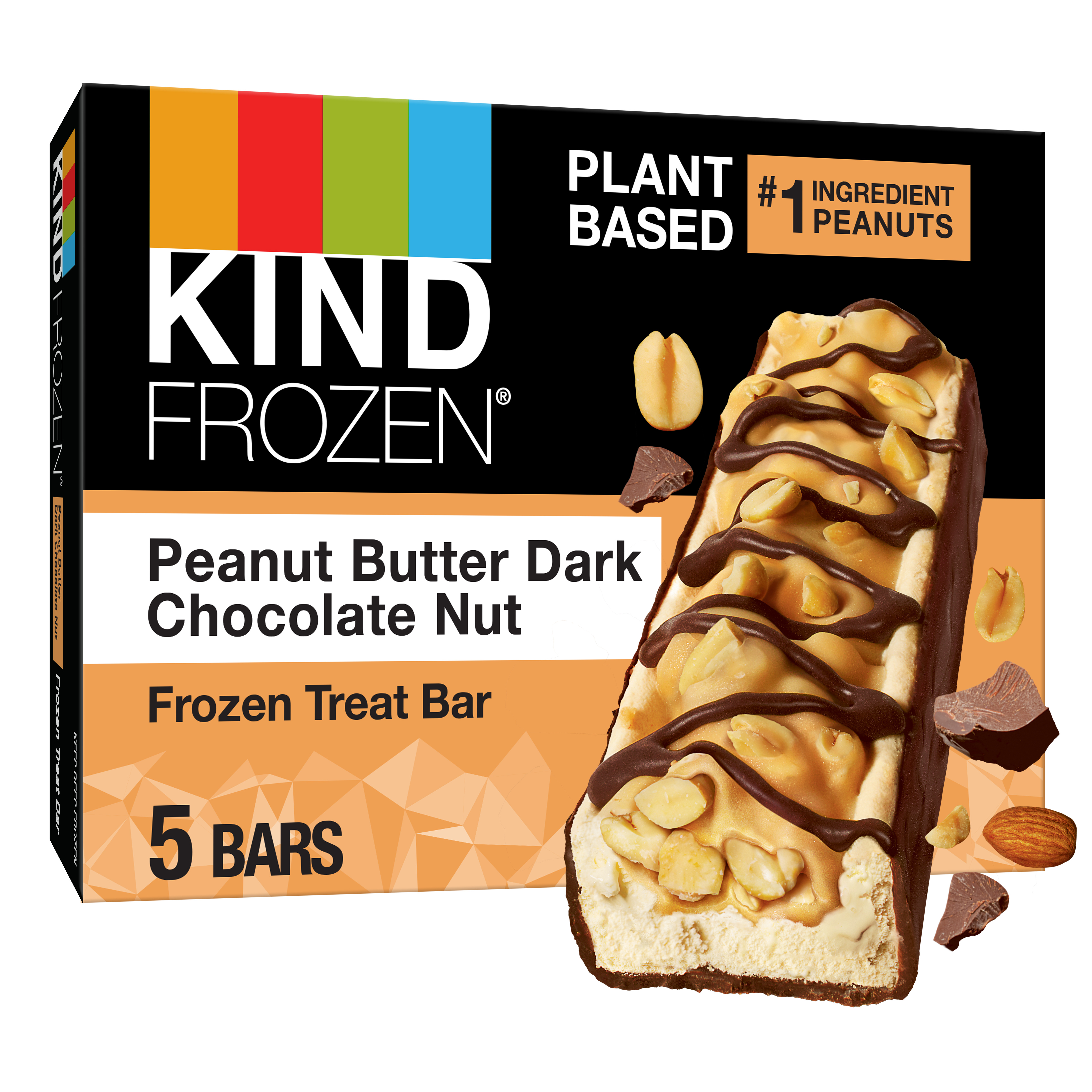 KIND FROZEN Plant Based Frozen Treat Bar, Dark Chocolate Almond