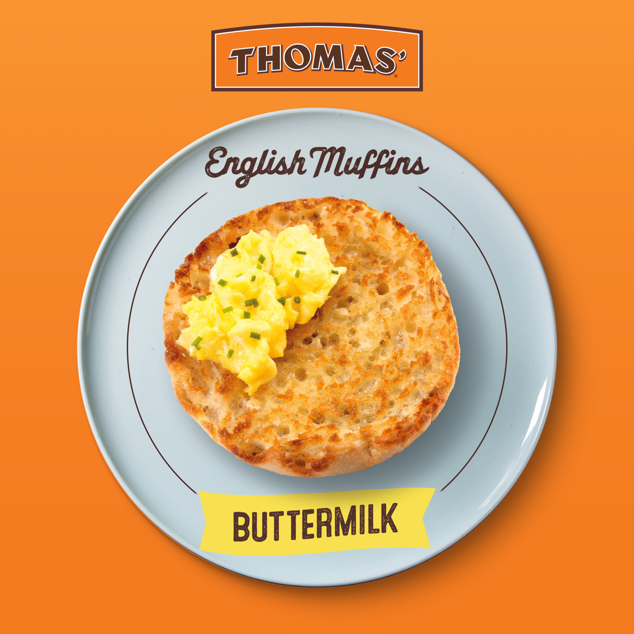 Thomas' Buttermilk English Muffins, count, English Muffins, 13