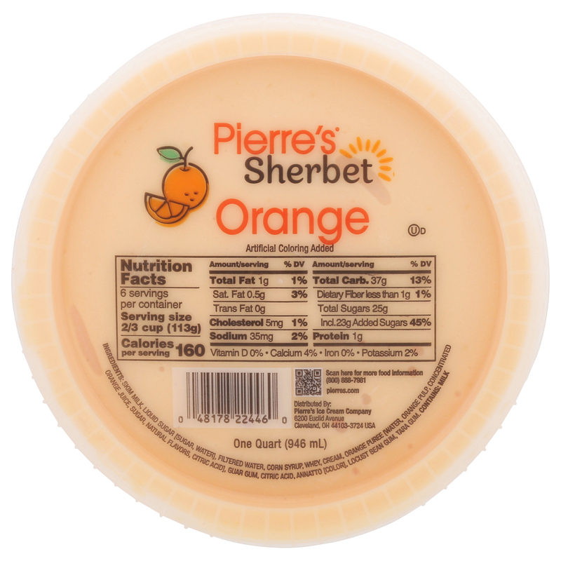Pierre's Sherbet, Raspberry | Giant Eagle | Because It Matters