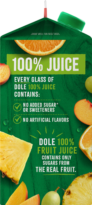 Dole 100% Juice, Orange Peach Mango, No Sugar Added Giant Eagle