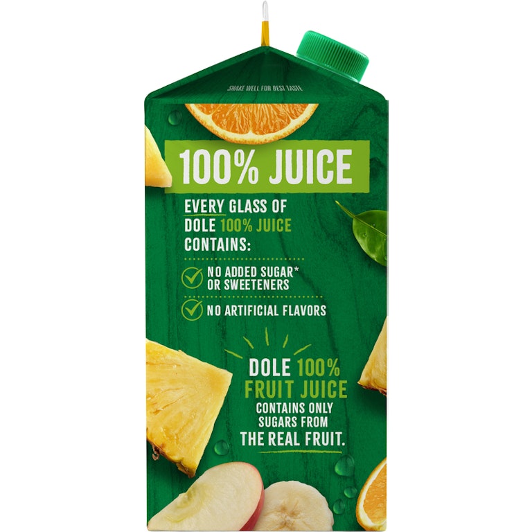 Dole 100% Juice, No Sugar Added, Pineapple Orange Banana Giant