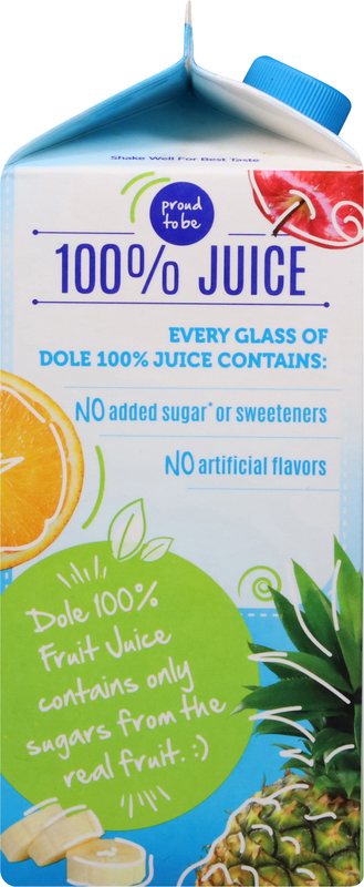 Dole 100% Juice, Orange Peach Mango Giant Eagle Because It
