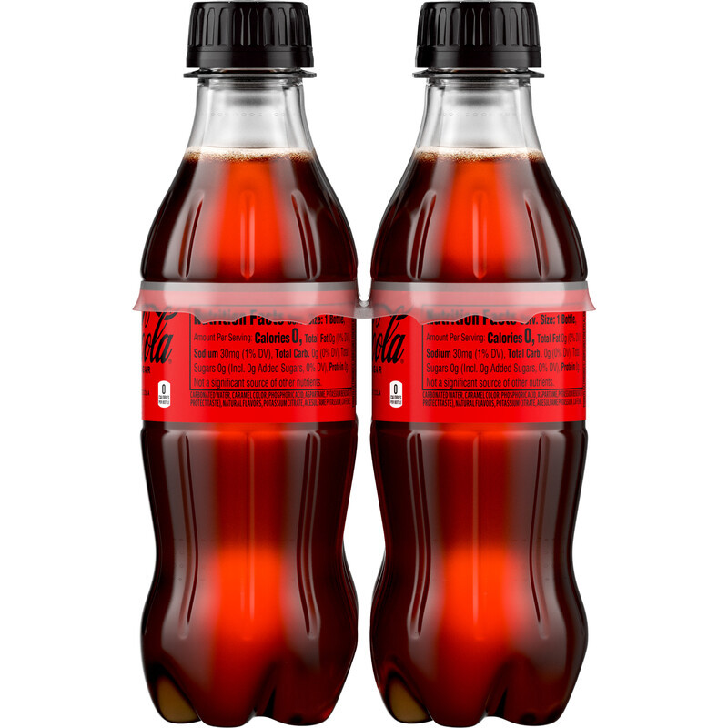 Coca-Cola Zero Sugar Soda Soft Drink, 8.55 fl oz Bottles, 6 Pack