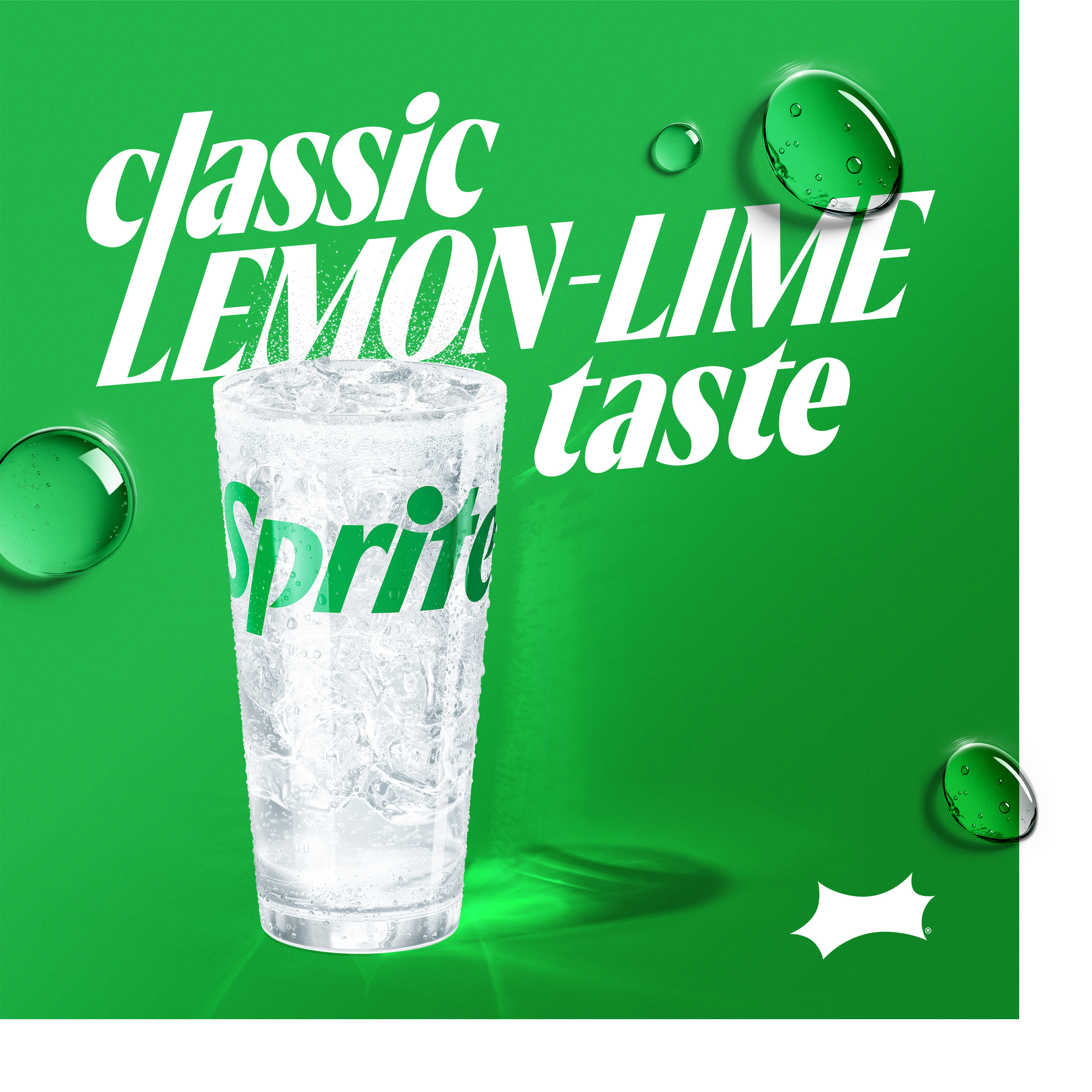 Sprite Lemon-Lime Caffeine Free Soda Soft Drink Glass Bottles, 8