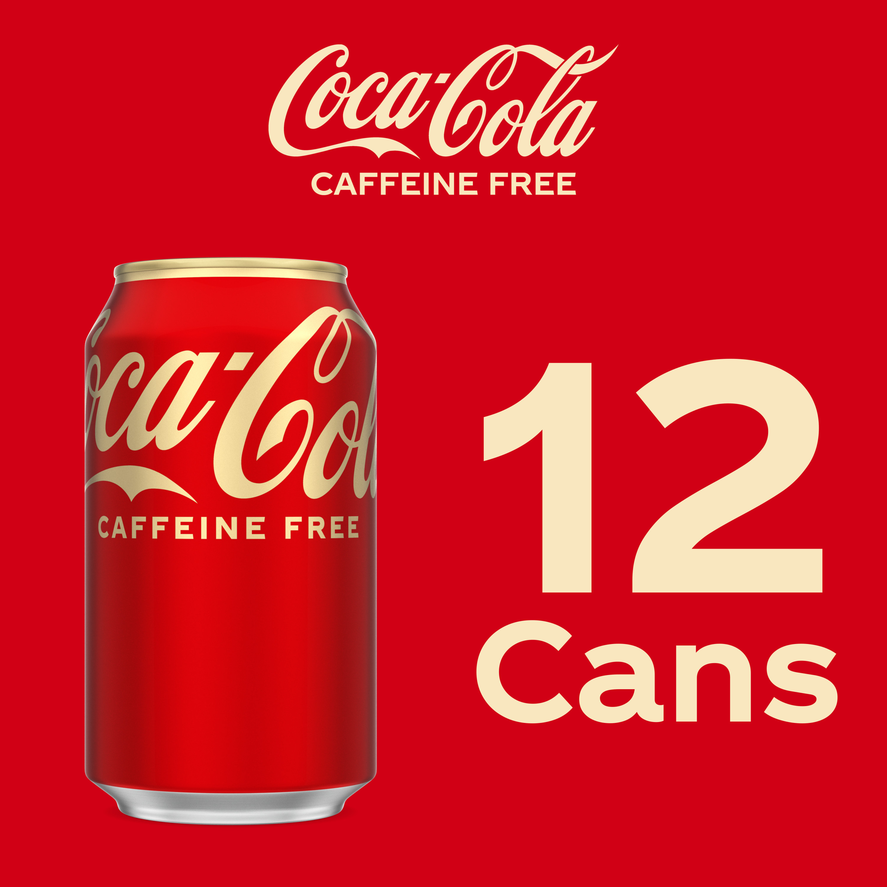 Coca-Cola Caffeine-Free Soda Soft Drink Fridge Pack Cans, 12 Fl Oz