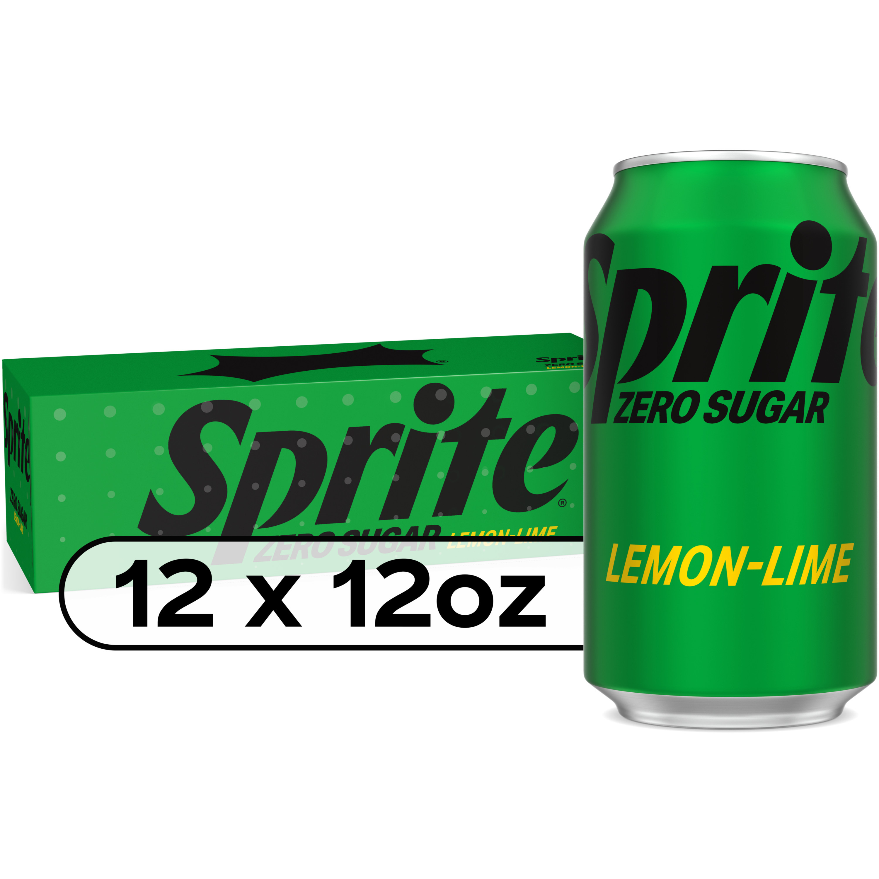 Sprite Zero Sugar Lemon-Lime Caffeine Free Soda Soft Drink Fridge