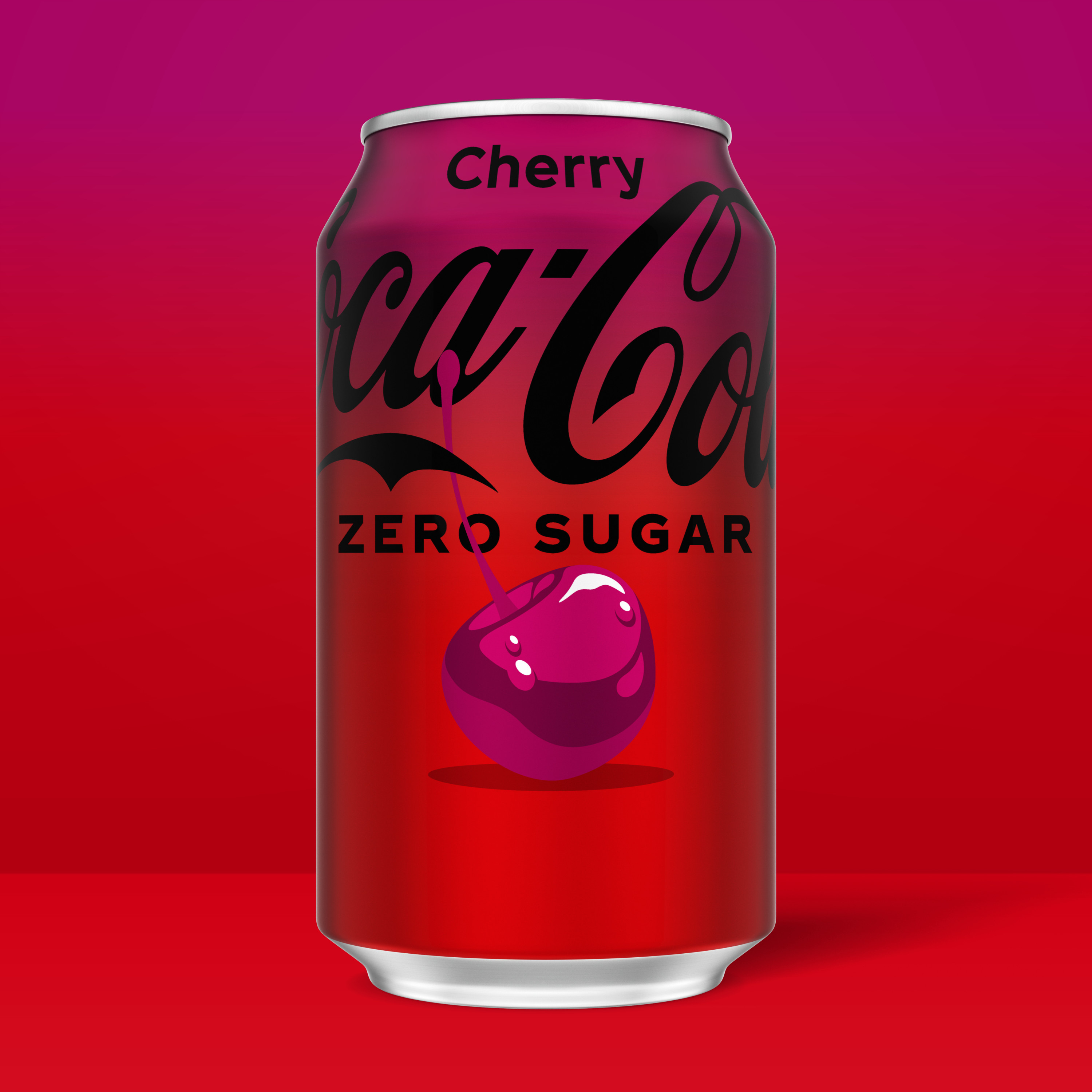 Coca-Cola Zero Sugar Cherry Soda Soft Drink Fridge Pack Cans, 12 Coca-Cola Zero Sugar Cherry Soda Soft Drink Fridge Pack Cans, 12
