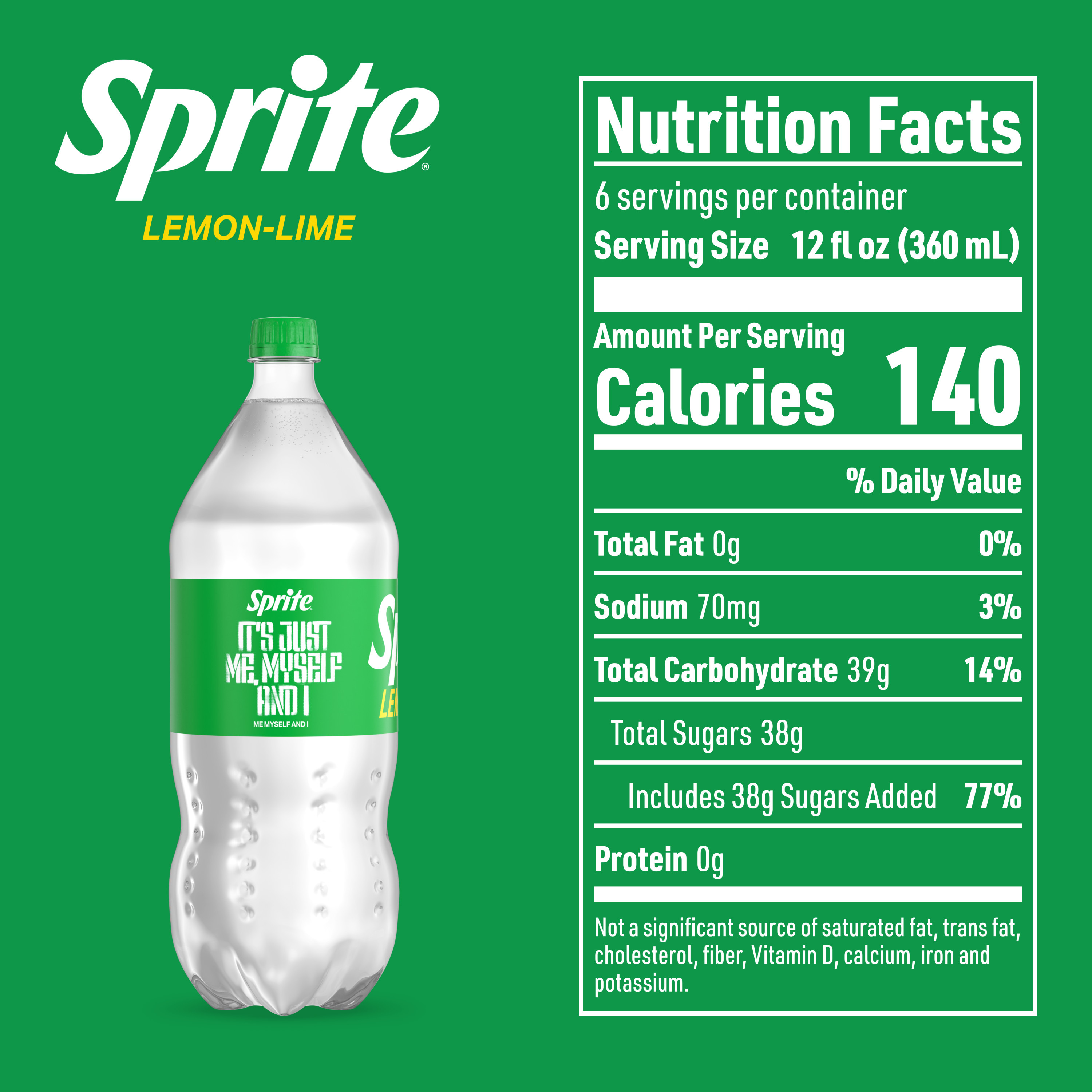 Sprite Lemon-Lime Caffeine Free Soda Soft Drink Bottle, 2 Liters