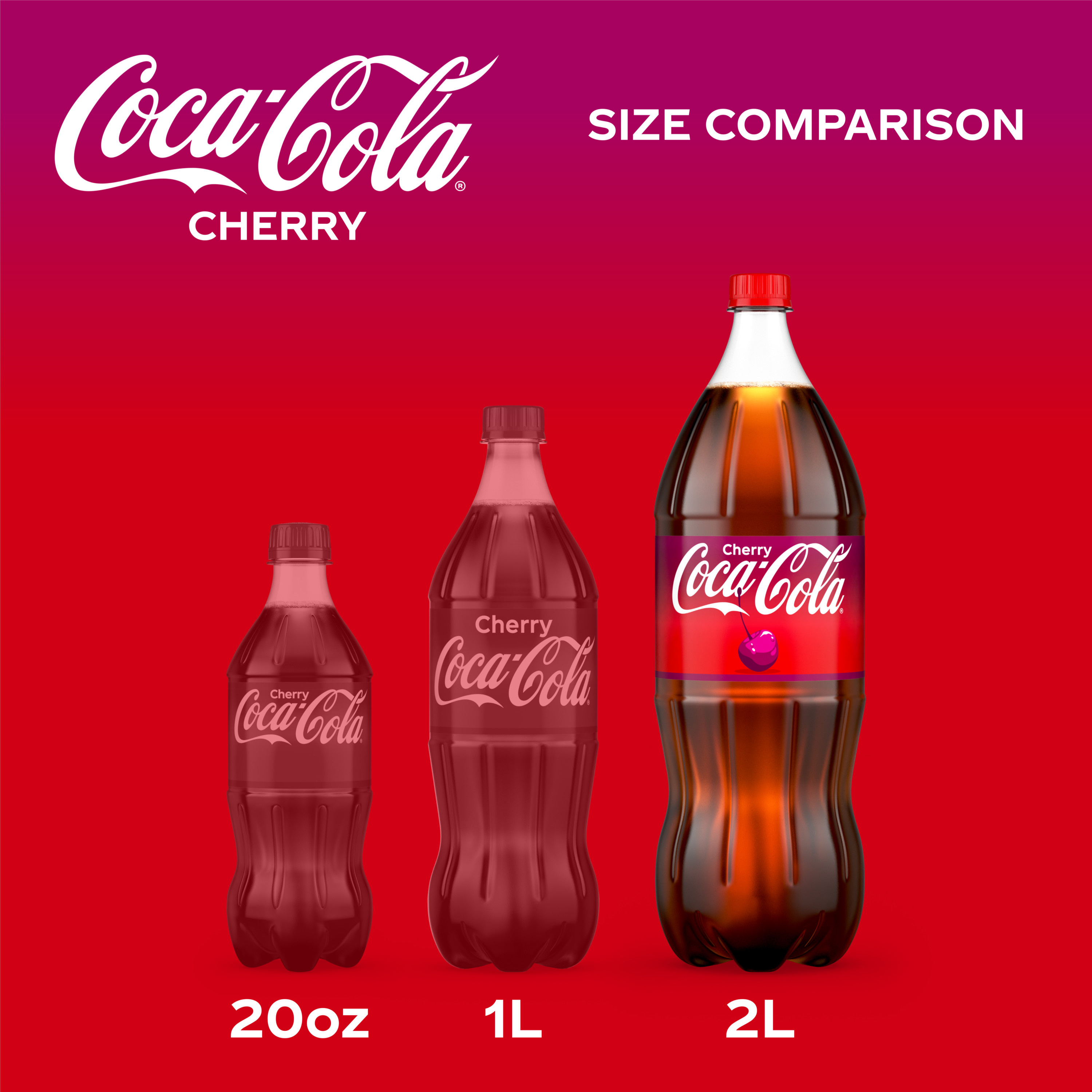 Coca-Cola Cherry Soda Soft Drink Bottle, 2 Liters | Giant Eagle