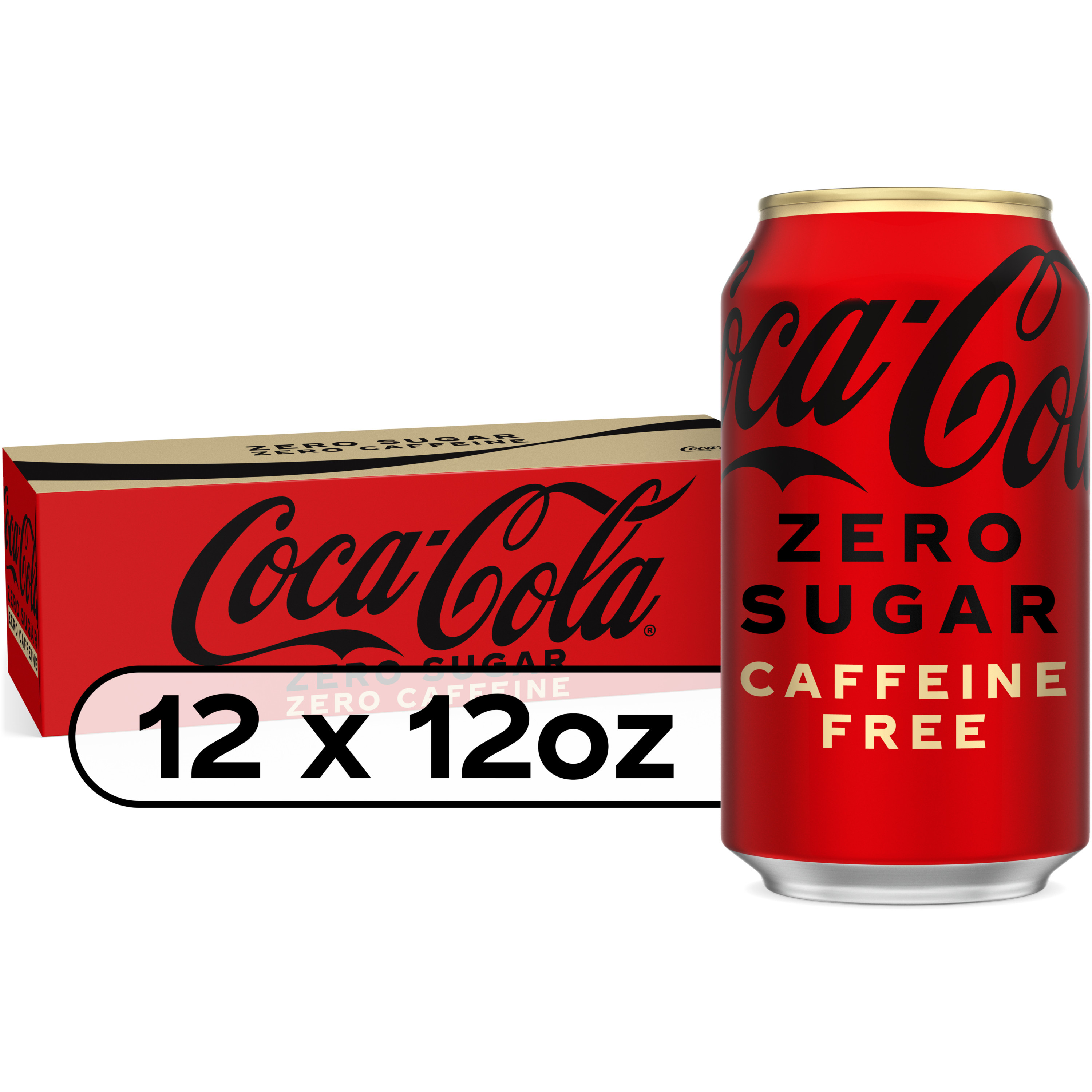 Coca-Cola Zero Sugar Caffeine-Free Soda Soft Drink Fridge Pack